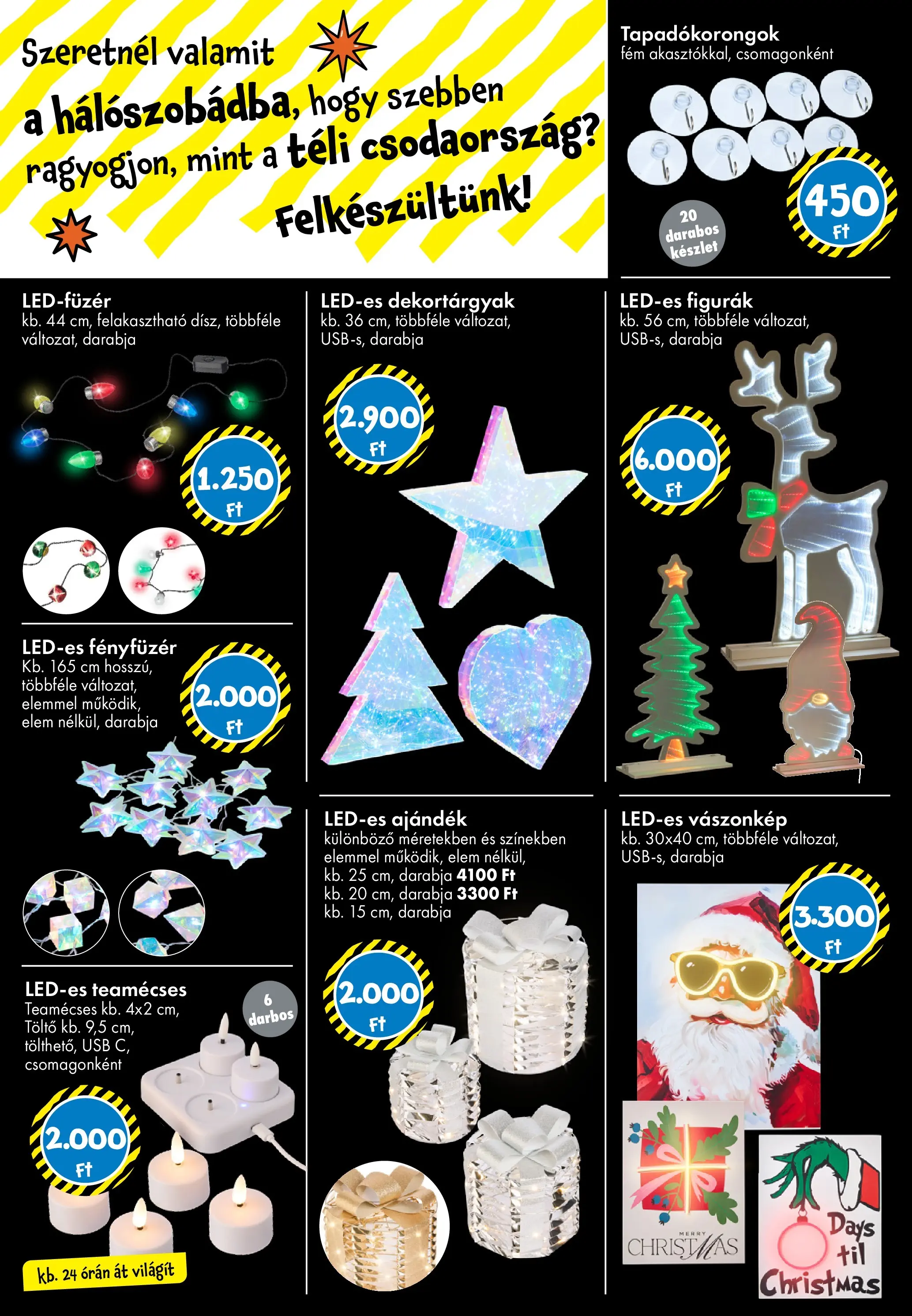 TEDi Akciós újság - 2025.11.07. -tól/töl > akció, lapozható szórólap 🛍️ | Oldal: 12 | Termékek: Fényfüzér, USB, Töltő, Teamécses