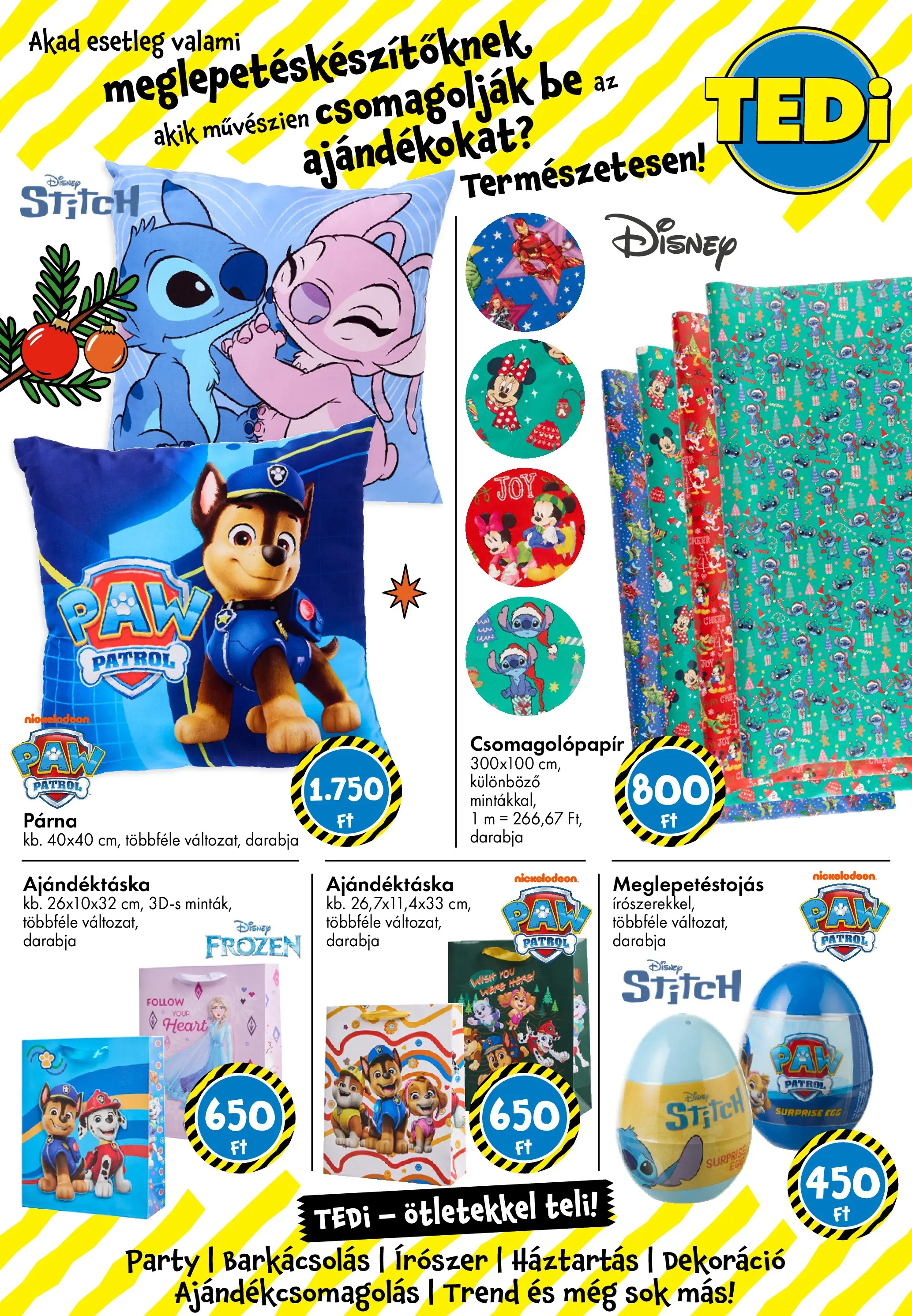 TEDi Akciós újság - 2025.11.07. -tól/töl > akció, lapozható szórólap 🛍️ | Oldal: 22 | Termékek: Párna, Dekoráció