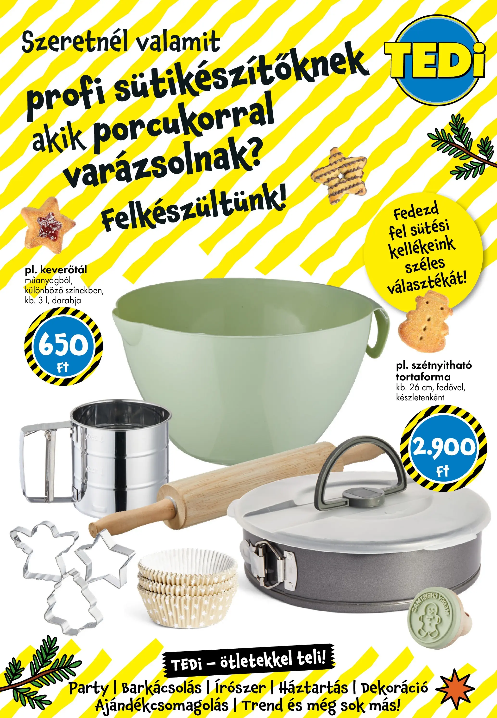 TEDi Akciós újság - 2025.11.07. -tól/töl > akció, lapozható szórólap 🛍️ | Oldal: 34 | Termékek: Tortaforma, Dekoráció