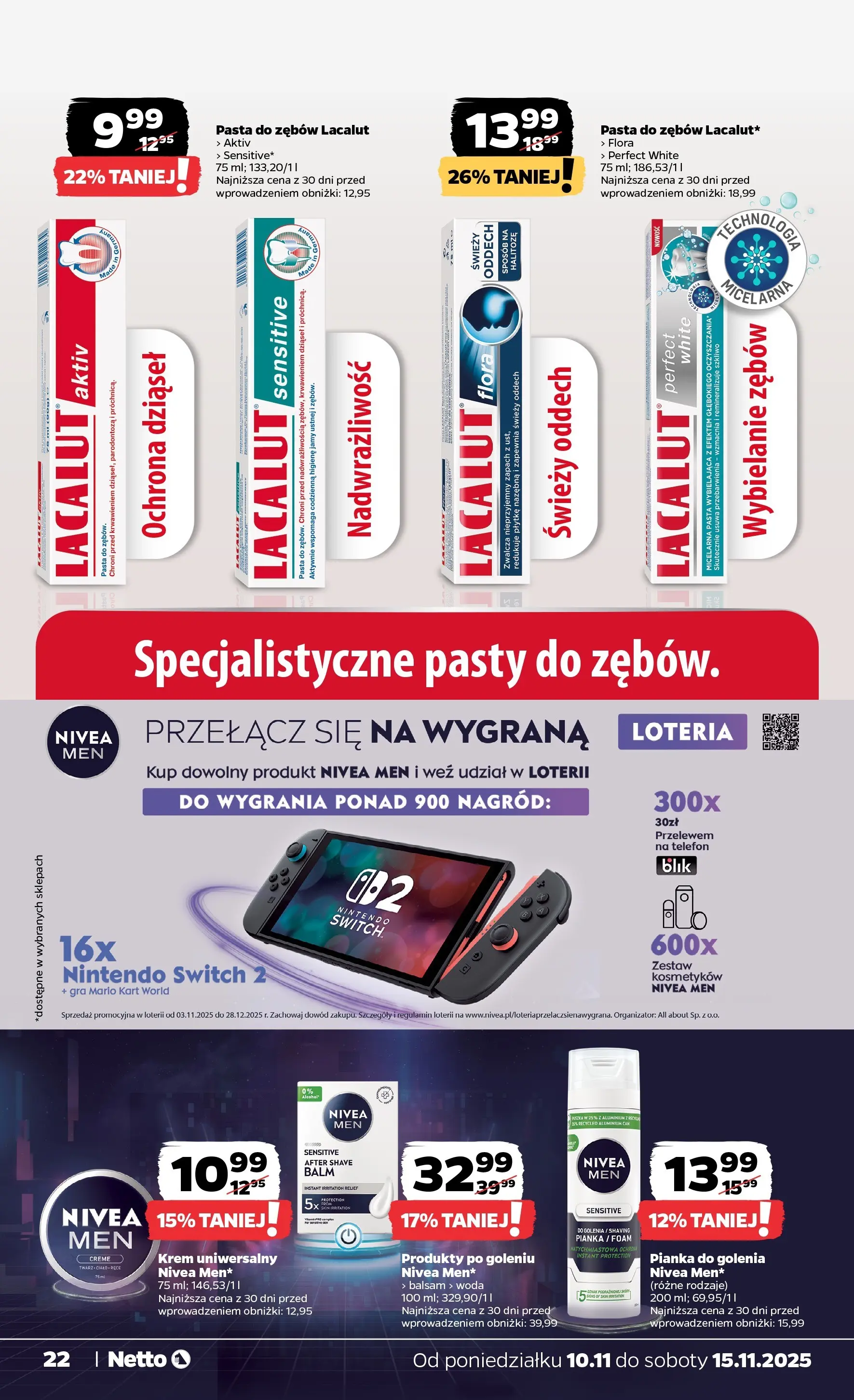 Netto gazetka - Spożywcza od 10.11.2025 - Aktualne promocje | Strona: 22 | Produkty: Telefon, Zapach, Pianka do golenia, Krem