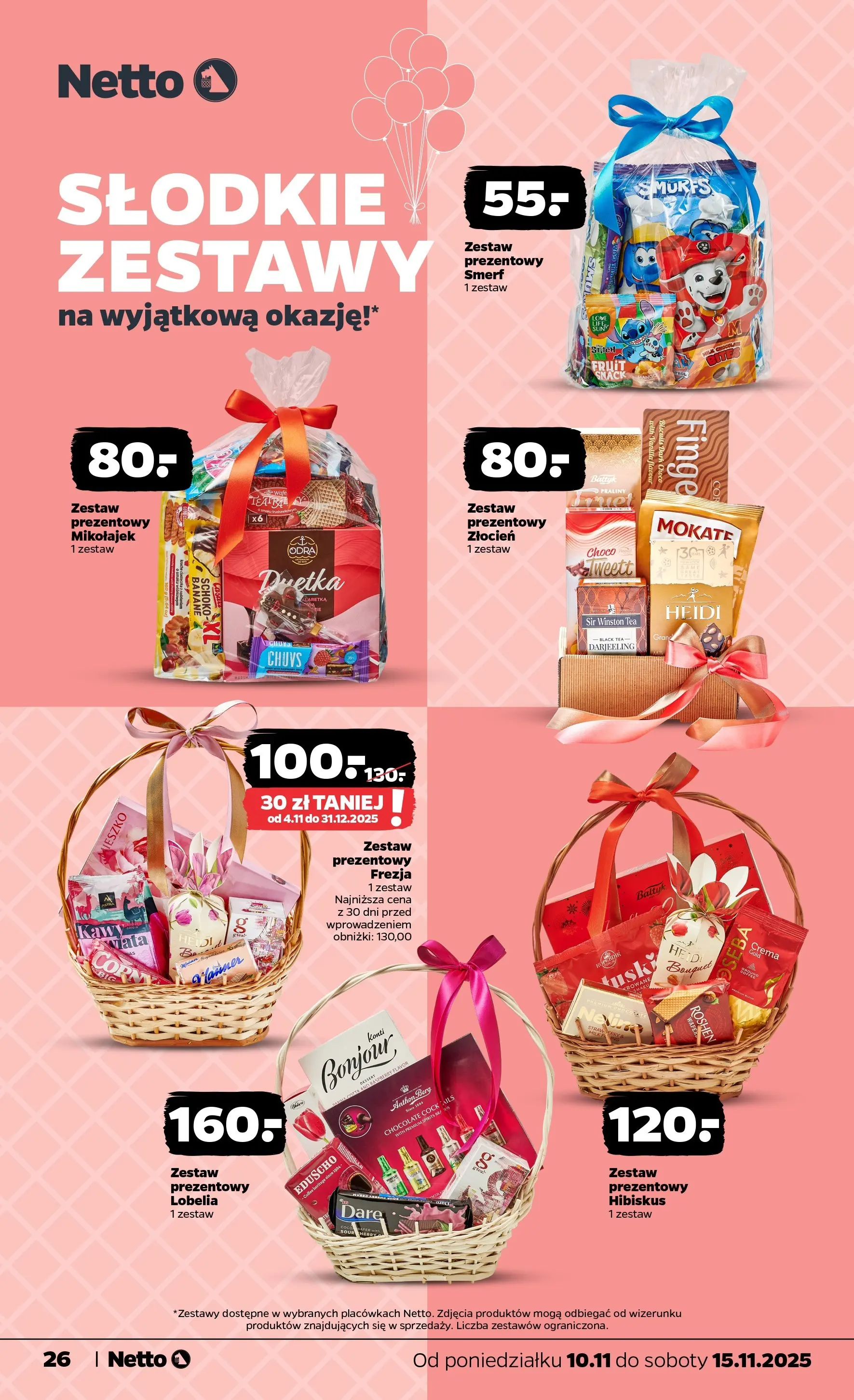 Netto gazetka - Spożywcza od 10.11.2025 - Aktualne promocje | Strona: 26 | Produkty: Praliny, Ciasteczka