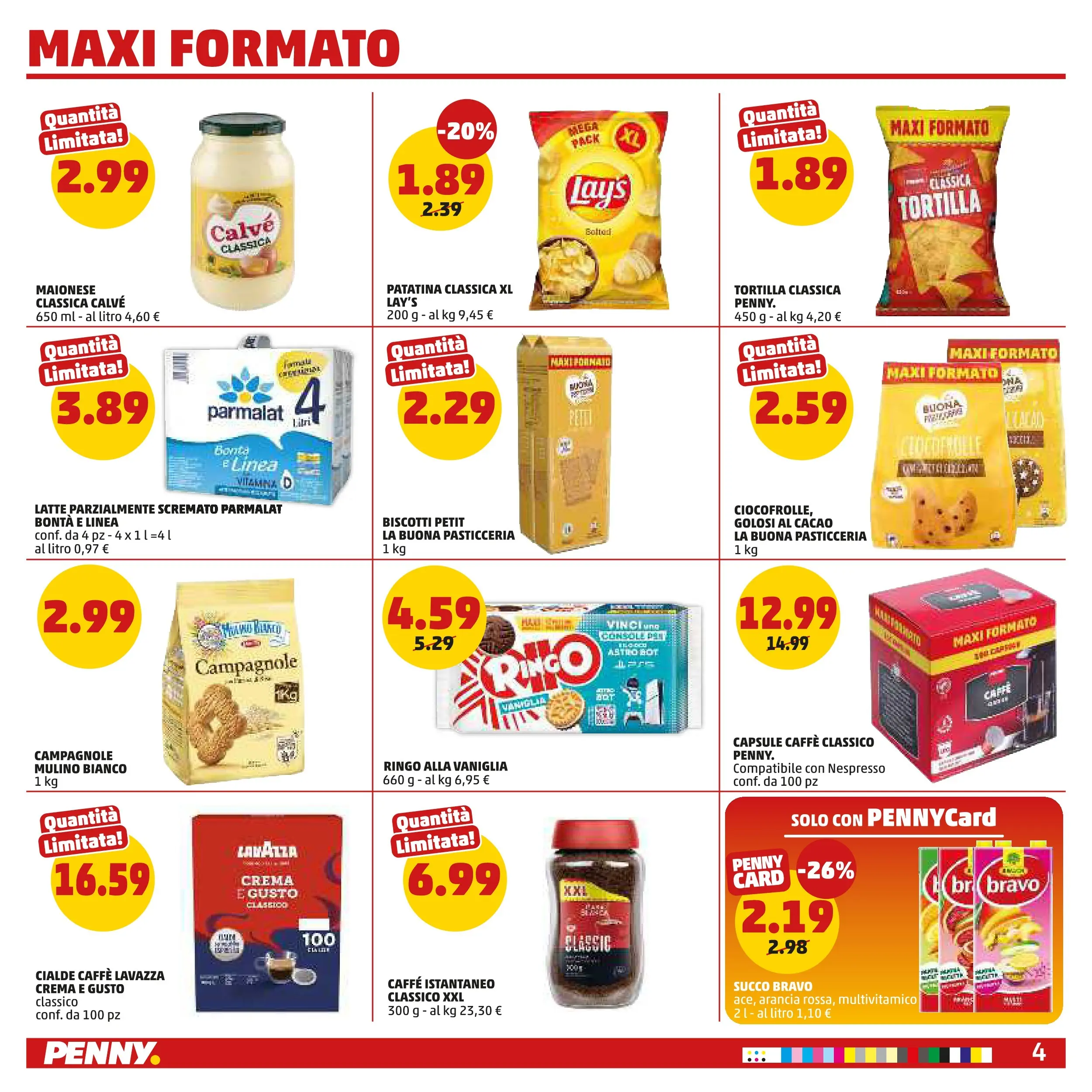 Volantino PENNY dal 06/11/2025 anteprima > (PENNY - Maxi formato) | Pagina: 4 | Prodotti: Crema, Biscotti, Latte parzialmente scremato, Lavazza