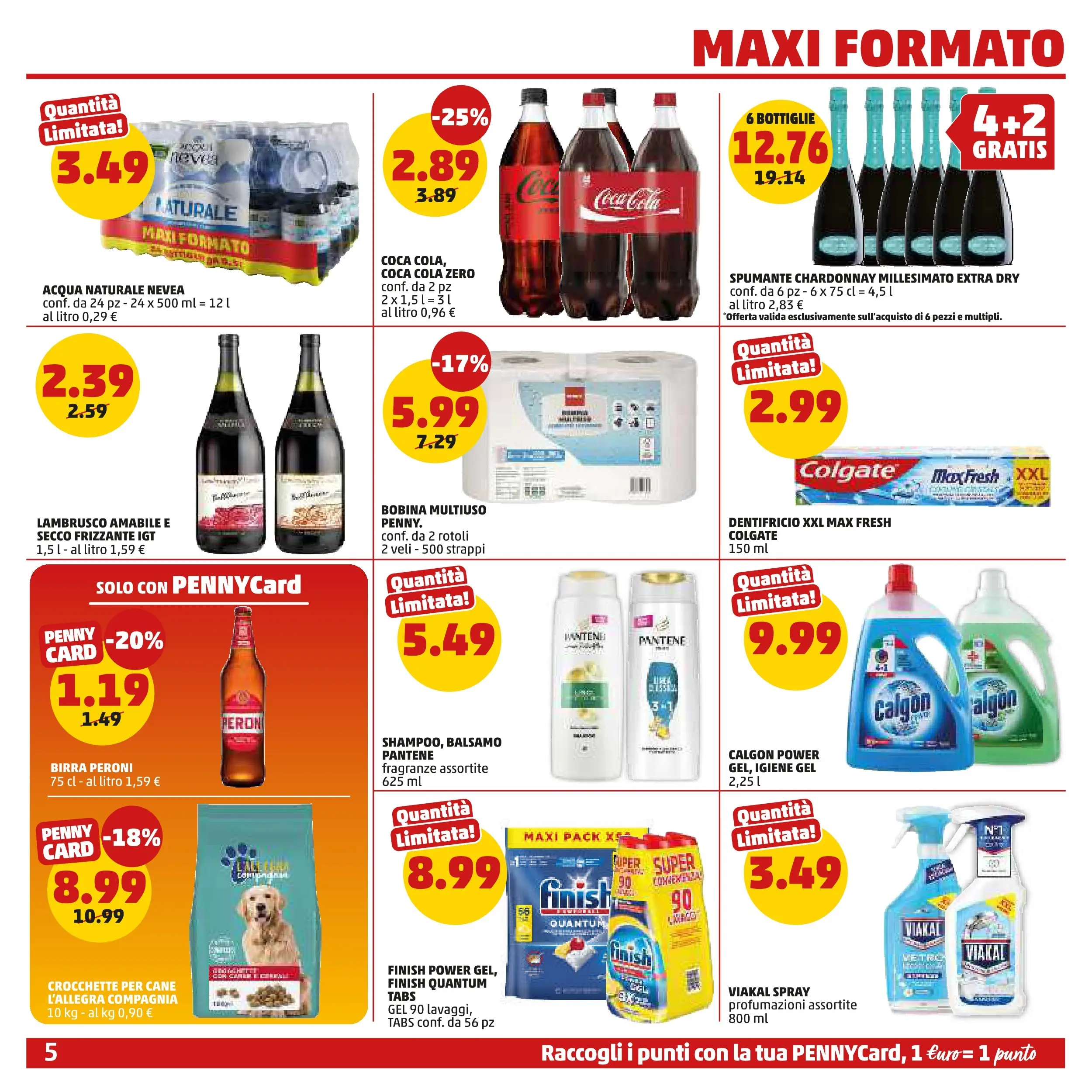 Volantino PENNY dal 06/11/2025 anteprima > (PENNY - Maxi formato) | Pagina: 5 | Prodotti: Acqua, Spumante, Coca Cola, Coca Cola Zero