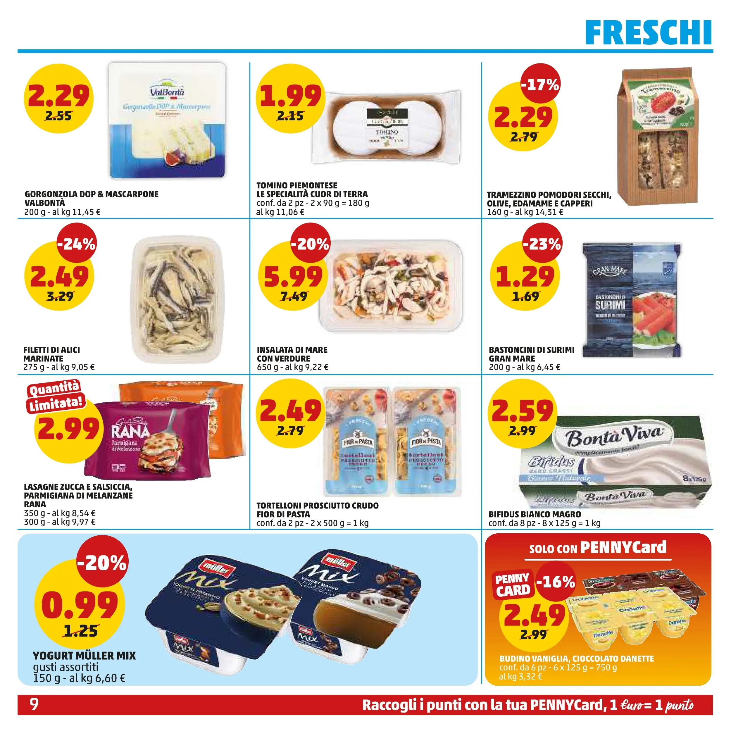 Volantino PENNY dal 06/11/2025 anteprima > (PENNY - Maxi formato) | Pagina: 9 | Prodotti: Surimi, Pasta, Melanzane, Mascarpone