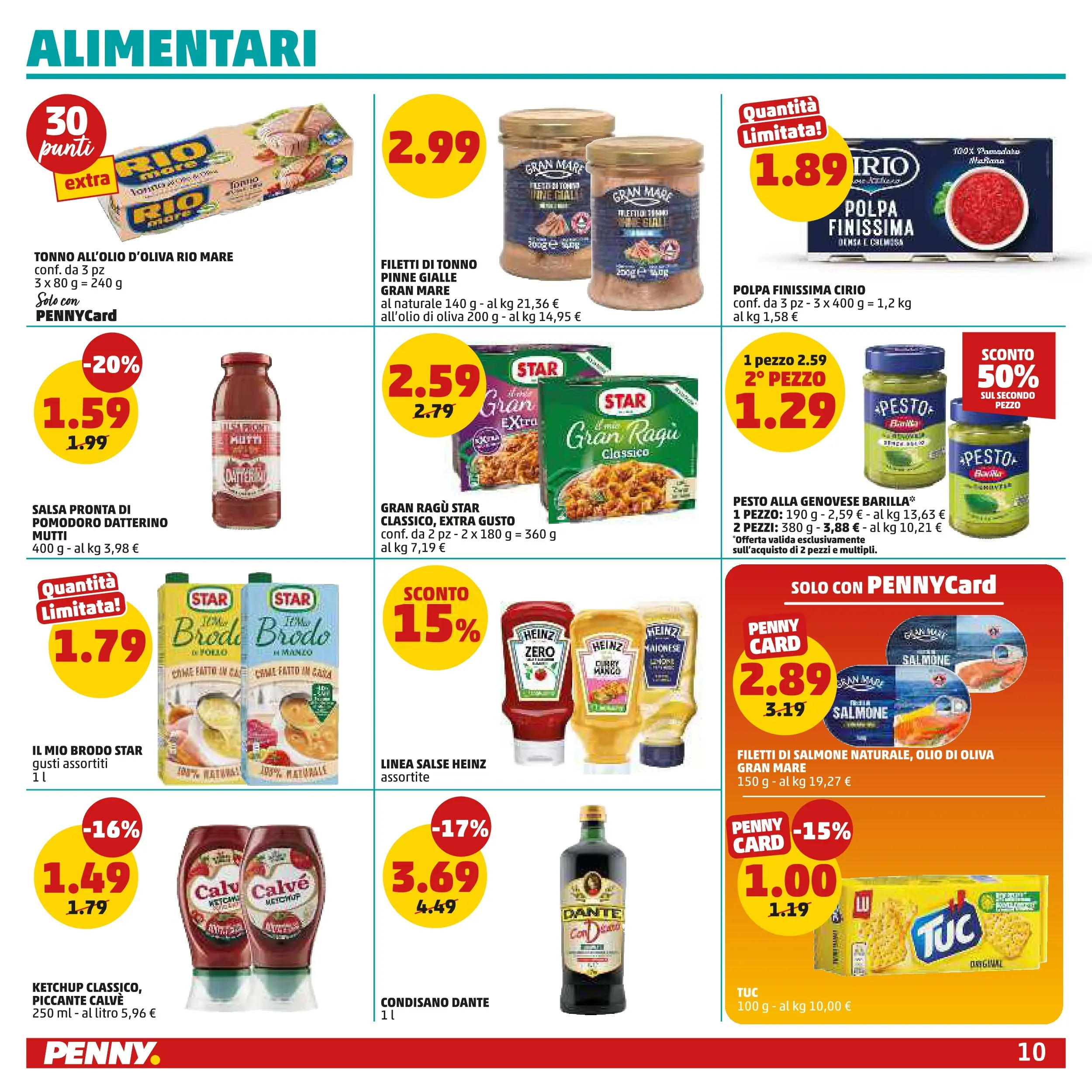 Volantino PENNY dal 06/11/2025 anteprima > (PENNY - Maxi formato) | Pagina: 10 | Prodotti: Ketchup, Pomodoro, Olio, Ragú