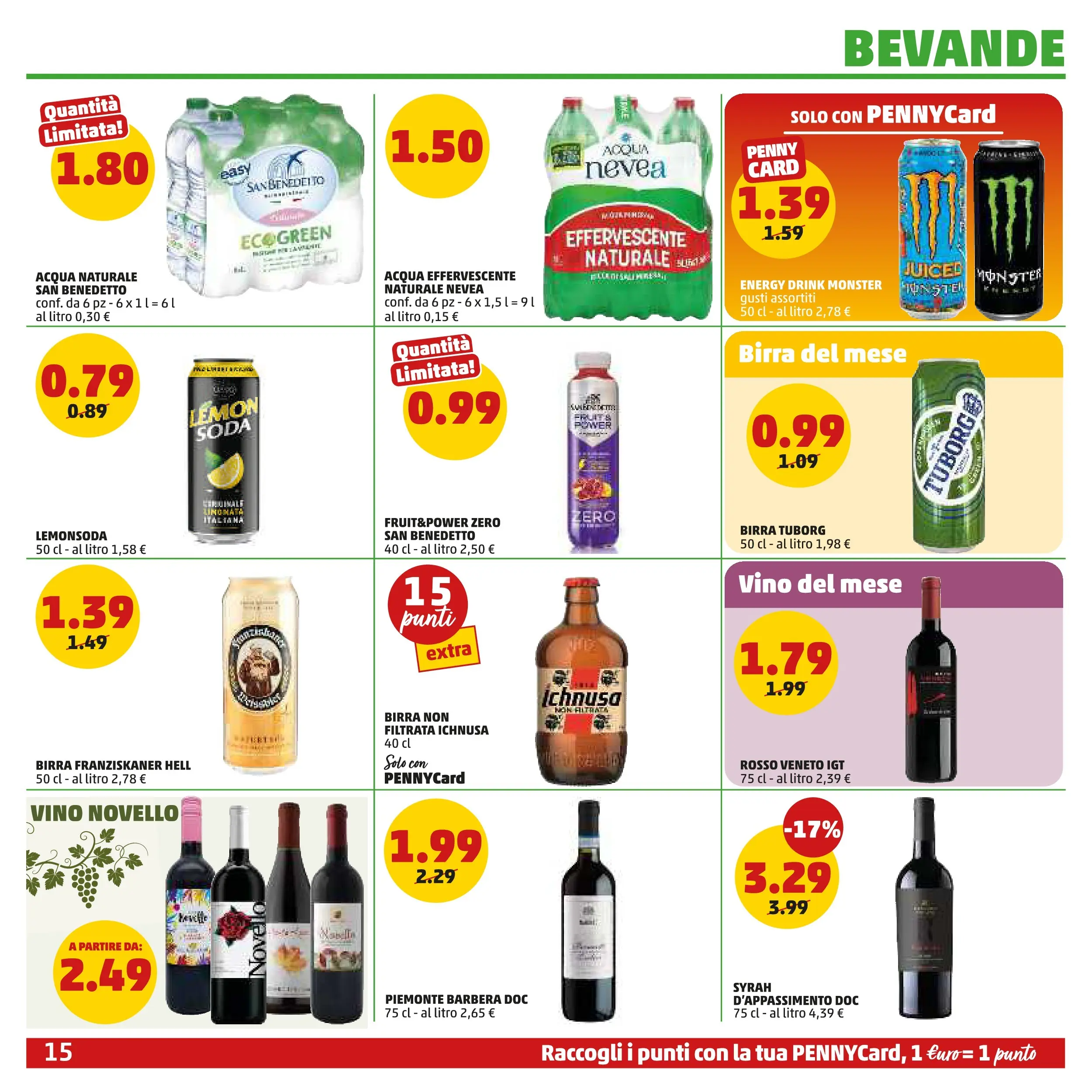 Volantino PENNY dal 06/11/2025 anteprima > (PENNY - Maxi formato) | Pagina: 15 | Prodotti: Birra, Acqua, Vino, Acqua naturale