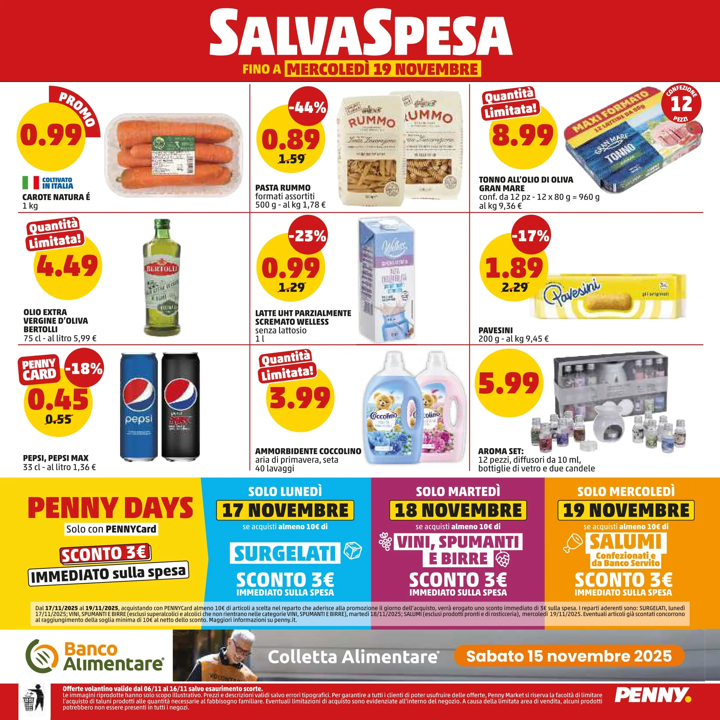 Volantino PENNY dal 06/11/2025 anteprima > (PENNY - Maxi formato) | Pagina: 20 | Prodotti: Ammorbidente, Pasta, Tonno, Pepsi