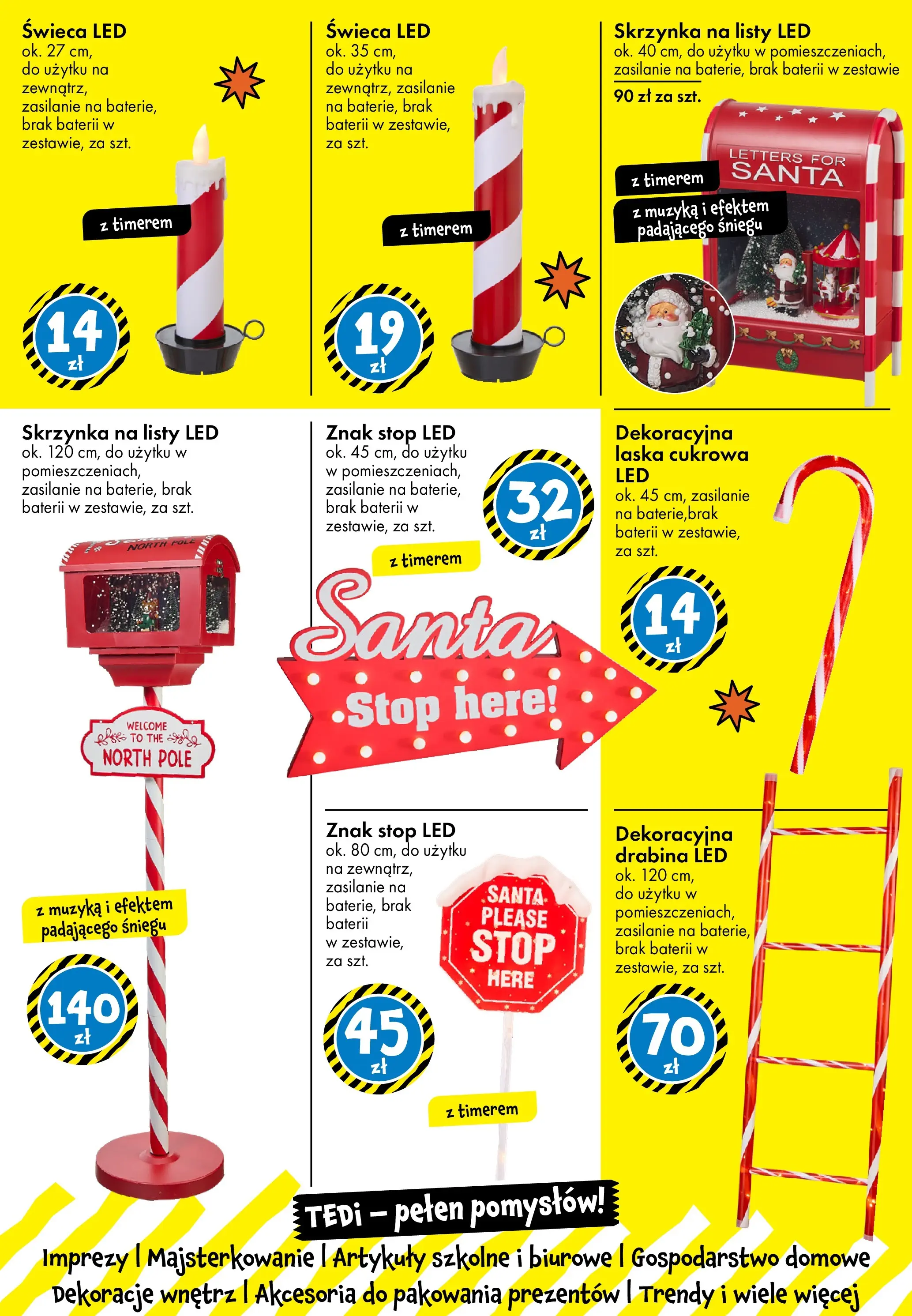 TEDi Gazetka od (07.11.2025 - 15.11.2025) | Strona: 6 | Produkty: Drabina, Artykuły szkolne