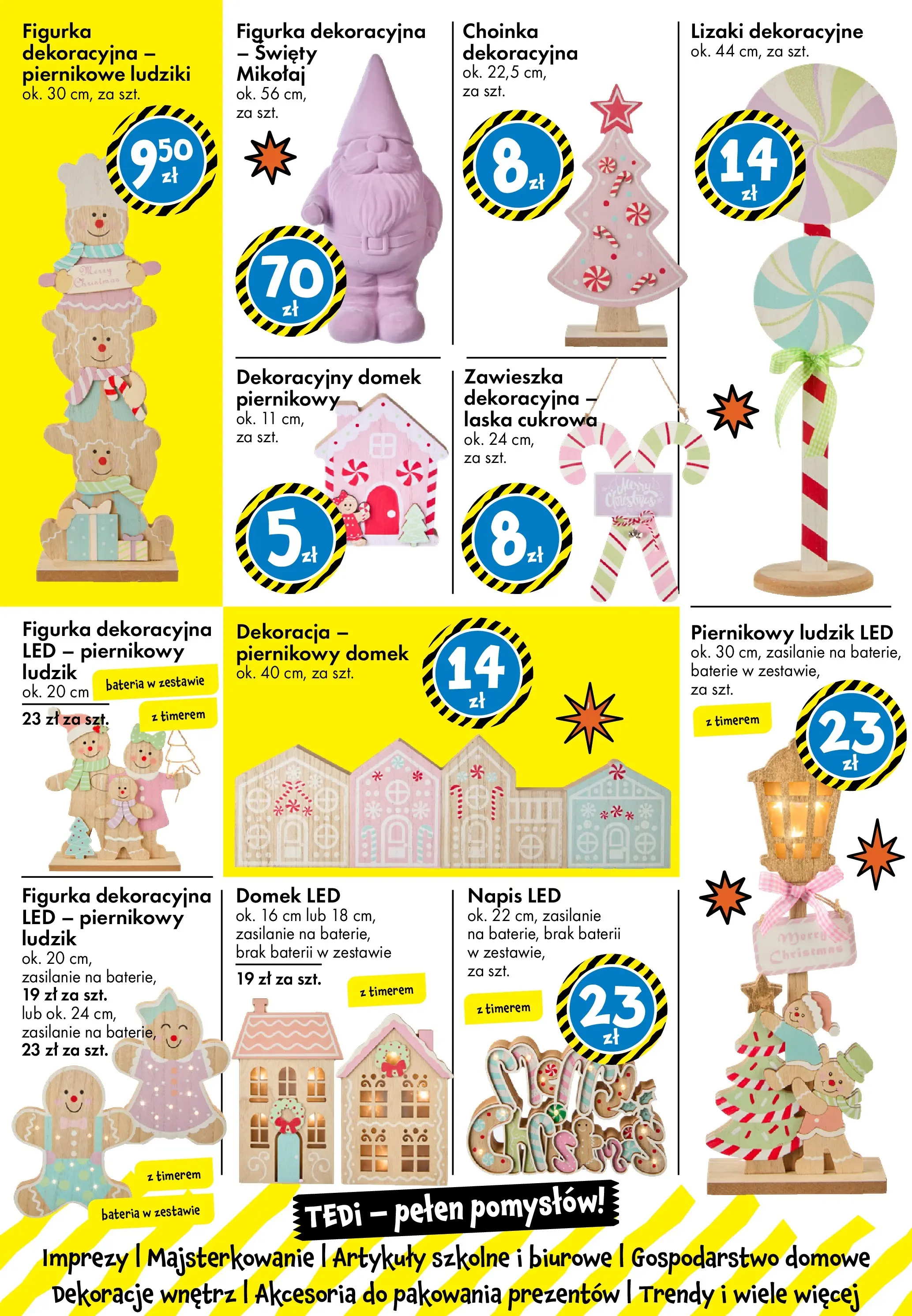 TEDi Gazetka od (07.11.2025 - 15.11.2025) | Strona: 10 | Produkty: Choinka, Baterie, Bateria, Artykuły szkolne