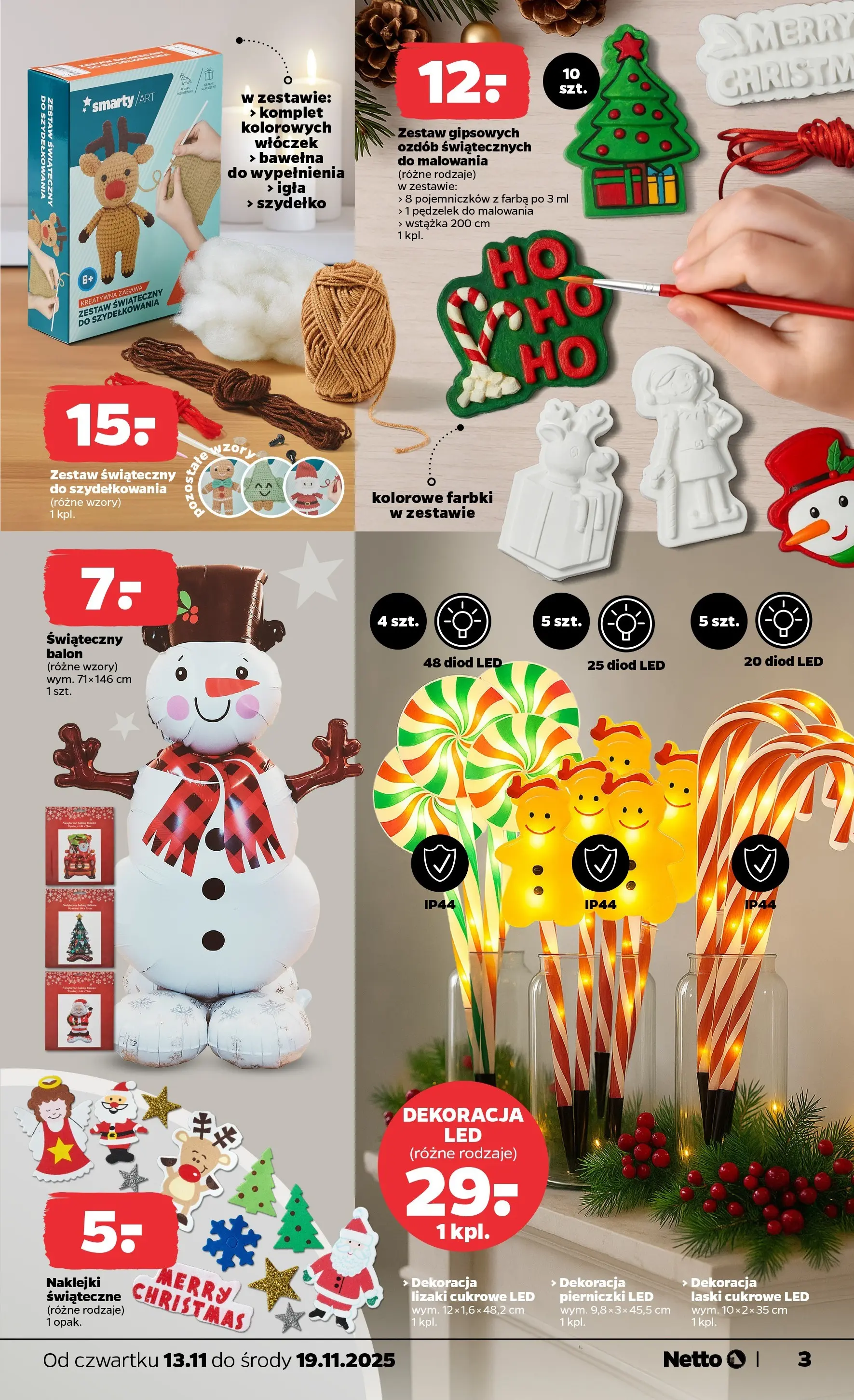 Netto gazetka - Non Food od 13.11.2025 - Aktualne promocje | Strona: 3 | Produkty: Naklejki, Lizaki
