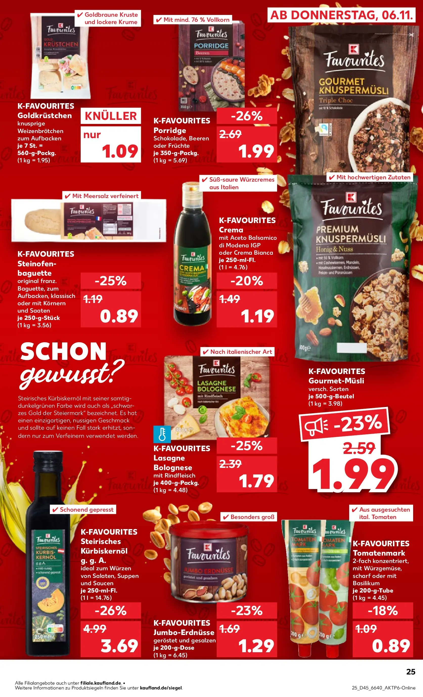 Prospekt Kaufland ab 09.11.2025 » Angebote und Werbung Online | Seite: 25 Prospekt Kaufland ab 09.11.2025 » Angebote Online zum Blättern | Seite: 25