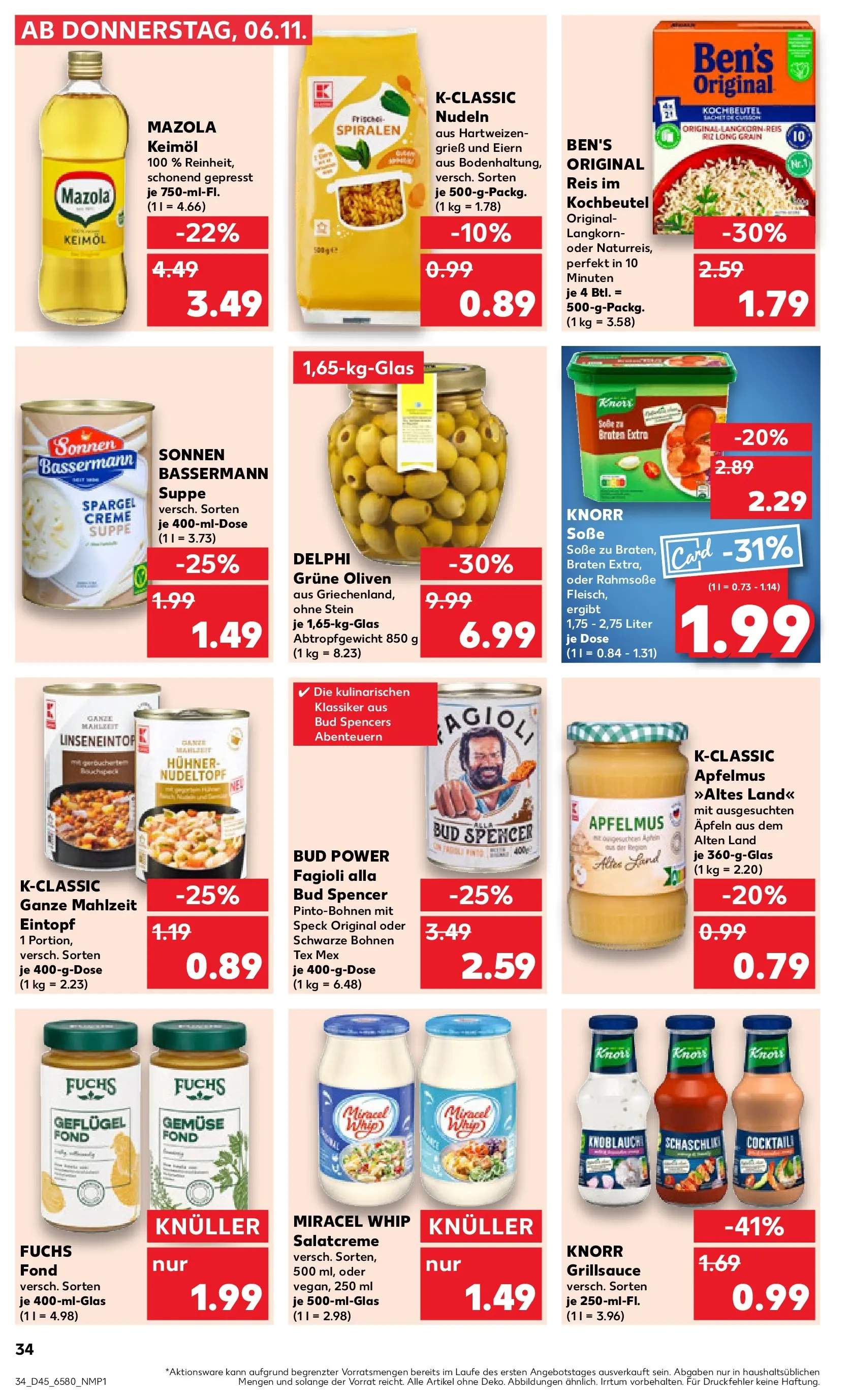 Prospekt Kaufland ab 10.11.2025 » Angebote und Werbung Online | Seite: 34 | Produkte: Apple, Gemüse, Soße, Nudeln Prospekt Kaufland ab 10.11.2025 » Angebote Online zum Blättern | Seite: 34 | Produkte: Apple, Gemüse, Soße, Nudeln