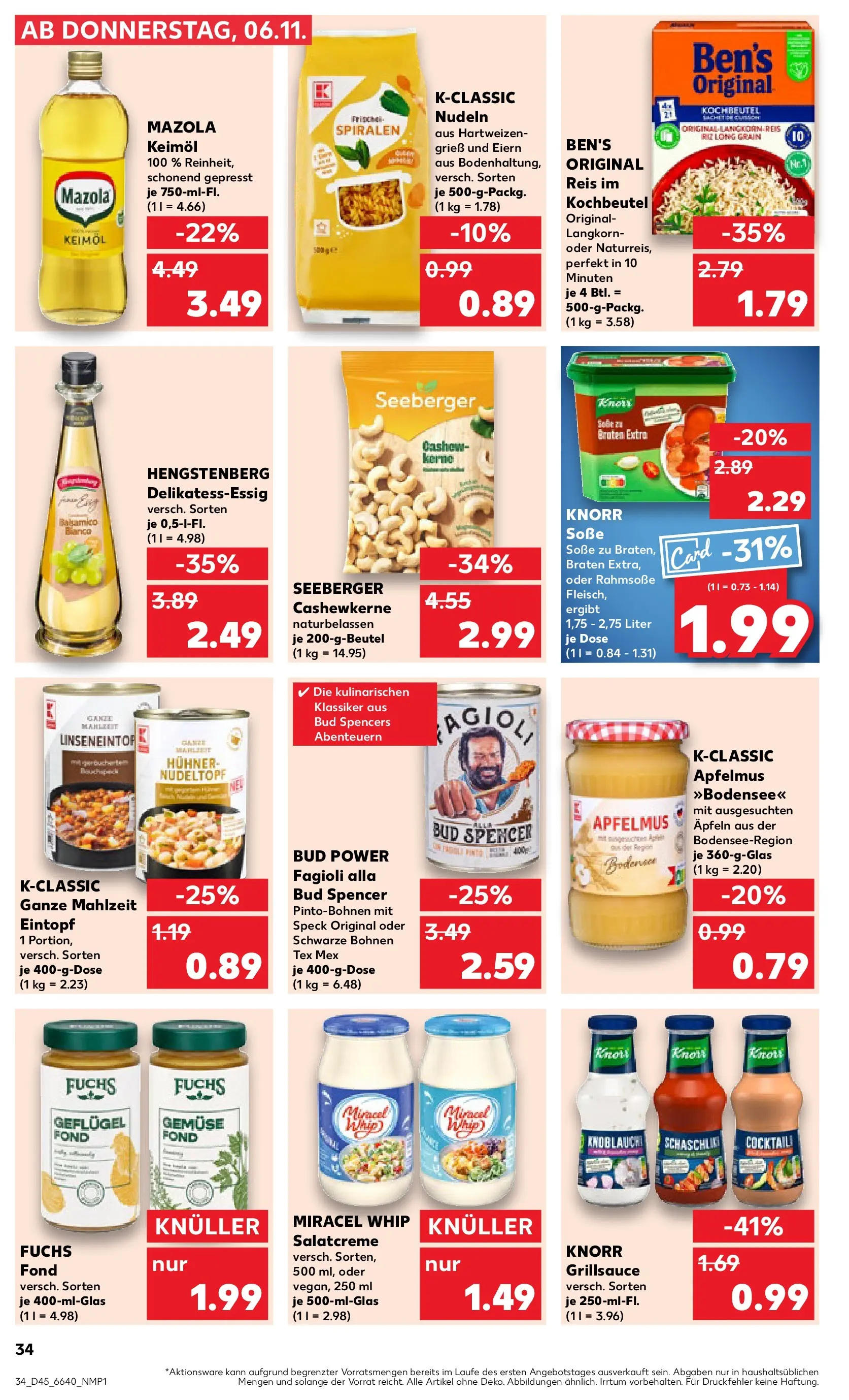 Prospekt Kaufland ab 09.11.2025 » Angebote und Werbung Online | Seite: 34 Prospekt Kaufland ab 09.11.2025 » Angebote Online zum Blättern | Seite: 34