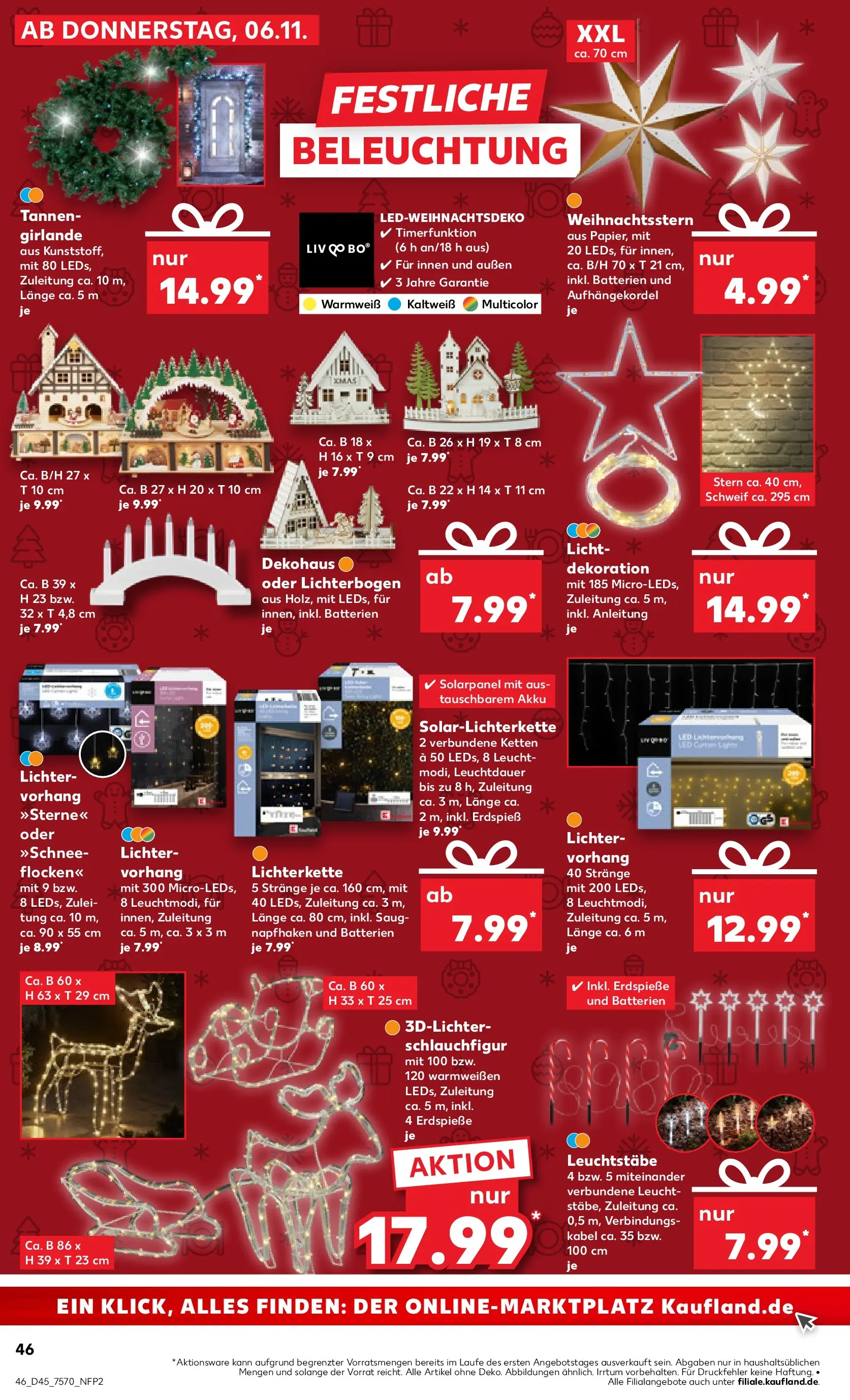 Prospekt Kaufland ab 10.11.2025 » Angebote und Werbung Online | Seite: 46 | Produkte: Kabel, Batterien, Vorhang, Flocken Prospekt Kaufland ab 10.11.2025 » Angebote Online zum Blättern | Seite: 46 | Produkte: Kabel, Batterien, Vorhang, Flocken