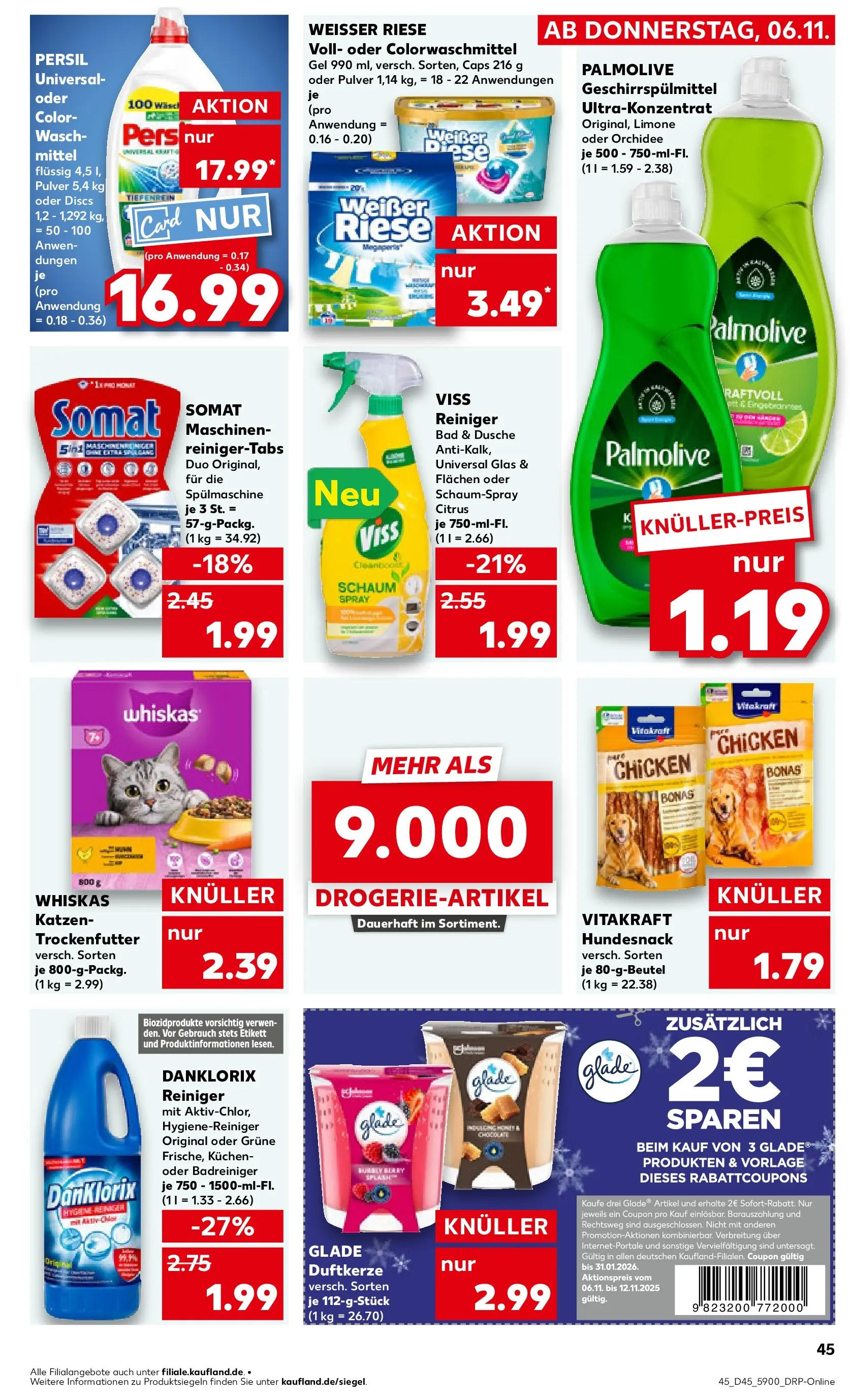 Prospekt Kaufland ab 10.11.2025 » Angebote und Werbung Online | Seite: 45 | Produkte: Orchidee, Bad, Dusche, Kuchen Prospekt Kaufland ab 10.11.2025 » Angebote Online zum Blättern | Seite: 45 | Produkte: Orchidee, Bad, Dusche, Kuchen