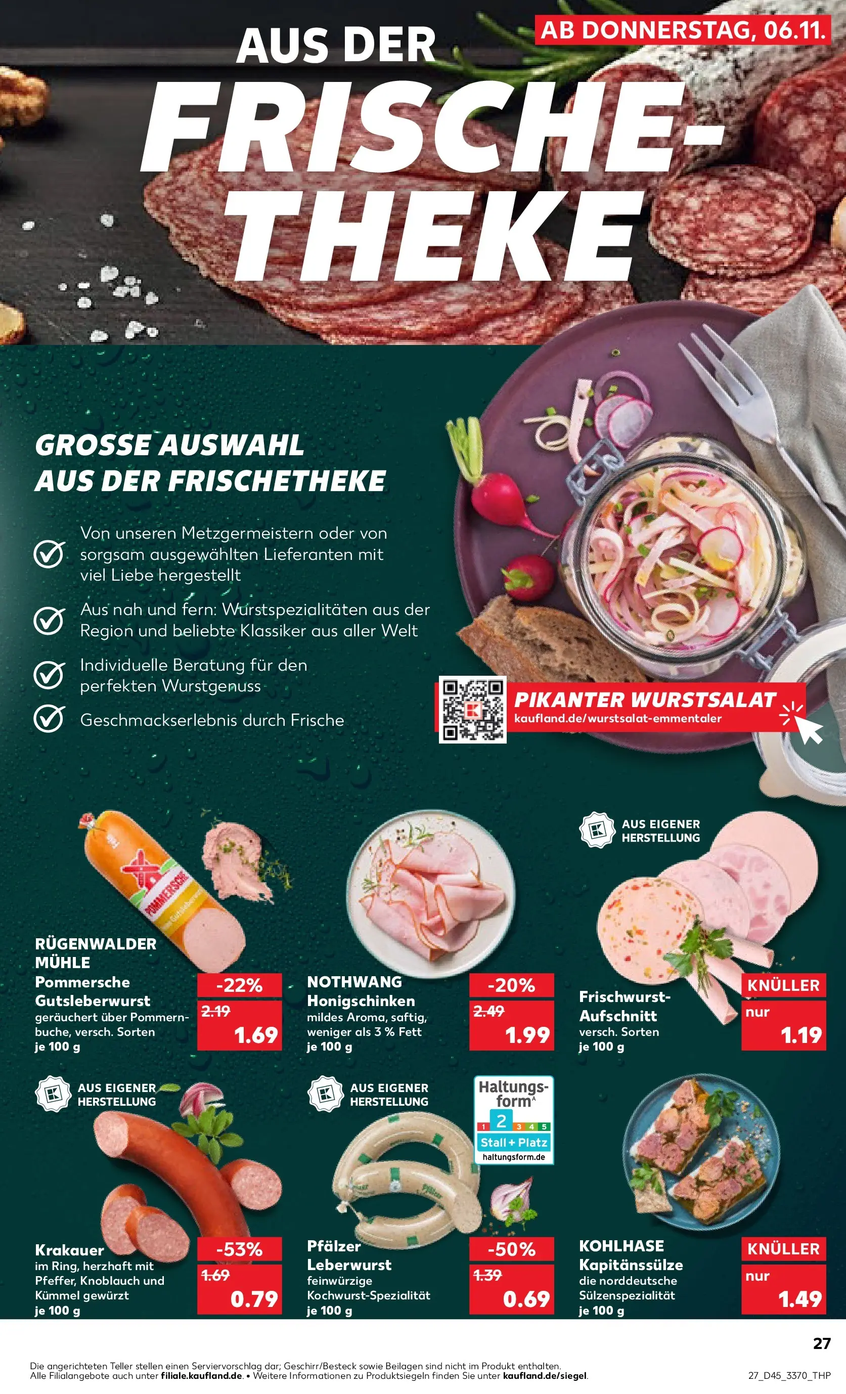 Prospekt Kaufland ab 10.11.2025 » Angebote und Werbung Online | Seite: 27 Prospekt Kaufland ab 10.11.2025 » Angebote Online zum Blättern | Seite: 27