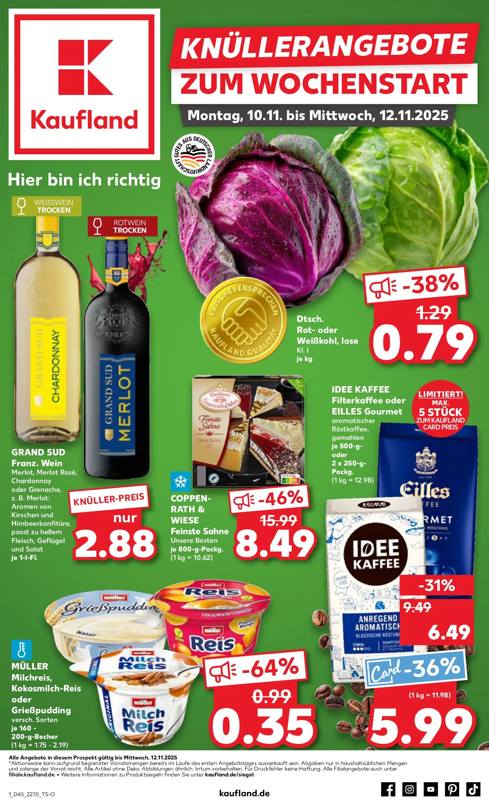 Prospekt Kaufland ab 10.11.2025 » Angebote und Werbung Online | Seite: 1 Prospekt Kaufland ab 10.11.2025 » Angebote Online zum Blättern | Seite: 1