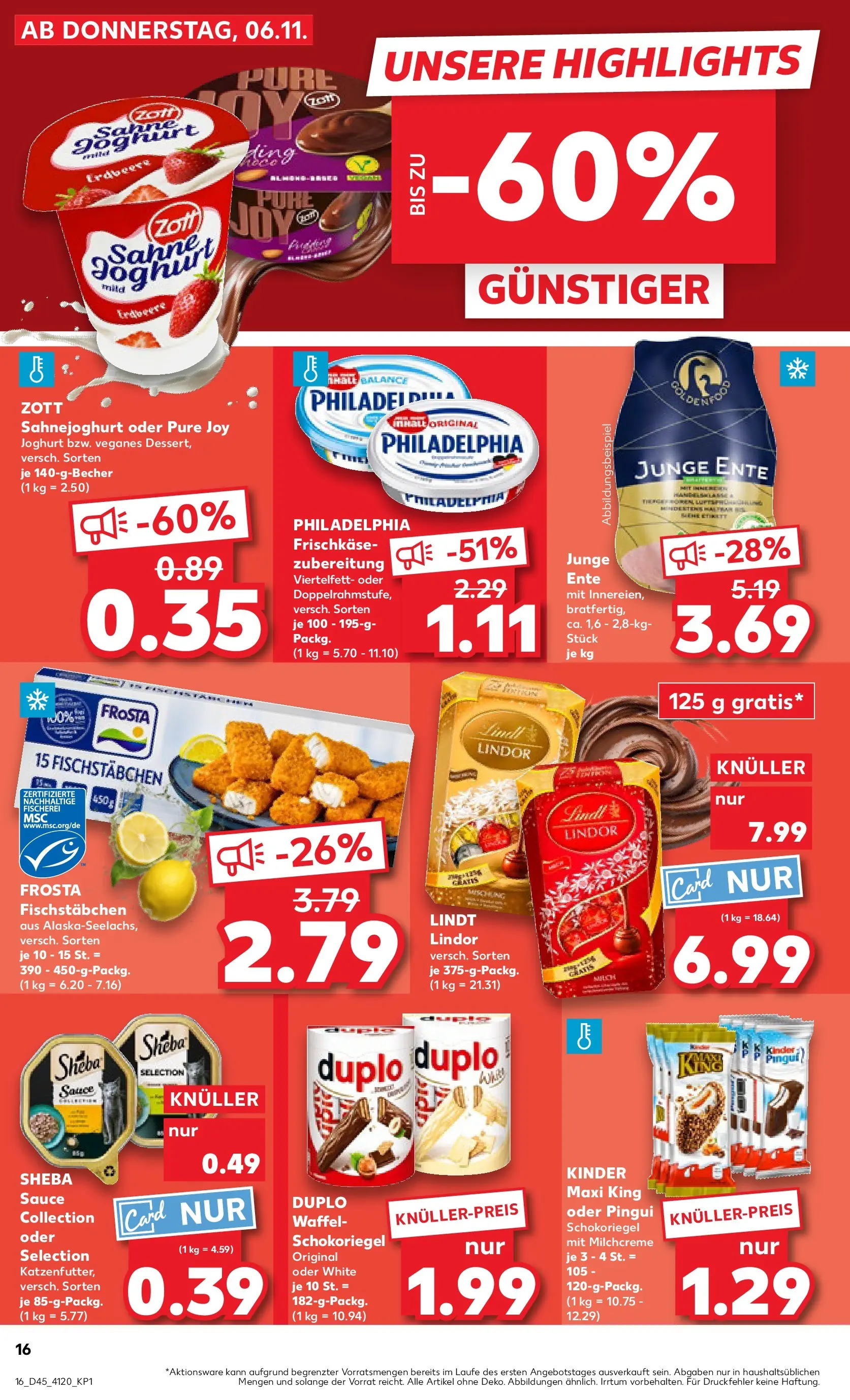 Prospekt Kaufland ab 10.11.2025 » Angebote und Werbung Online | Seite: 16 Prospekt Kaufland ab 10.11.2025 » Angebote Online zum Blättern | Seite: 16