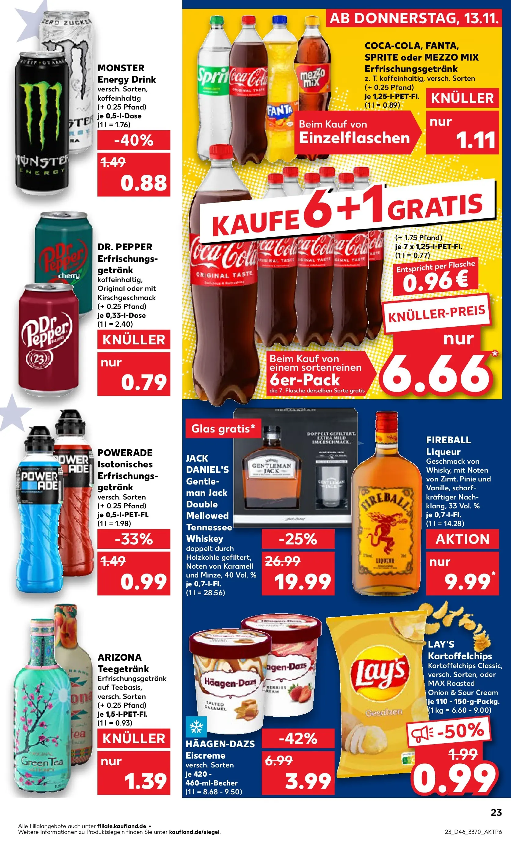 Prospekt Kaufland ab 12.11.2025 » Angebote Online zum Blättern | Seite: 23 | Produkte: Fanta, Sprite, Cola, Oder mezzo mix