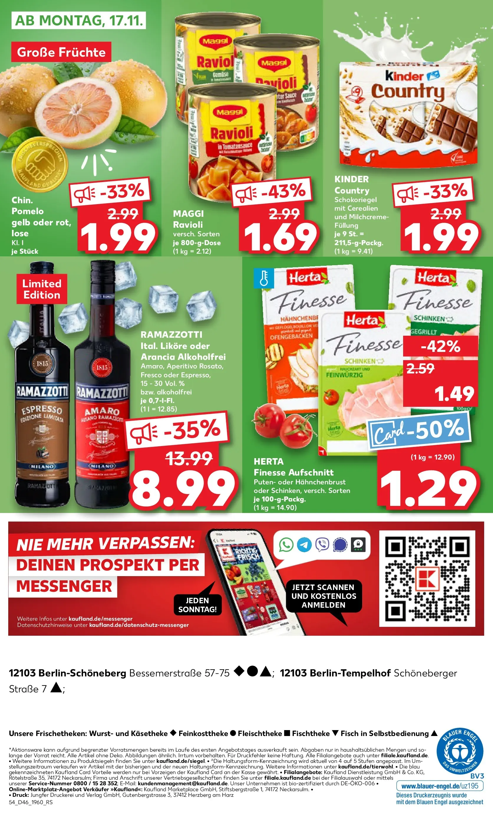 Prospekt Kaufland ab 12.11.2025 » Angebote Online zum Blättern | Seite: 54 | Produkte: Maggi, Wurst, Herta finesse, Hahnchenbrust