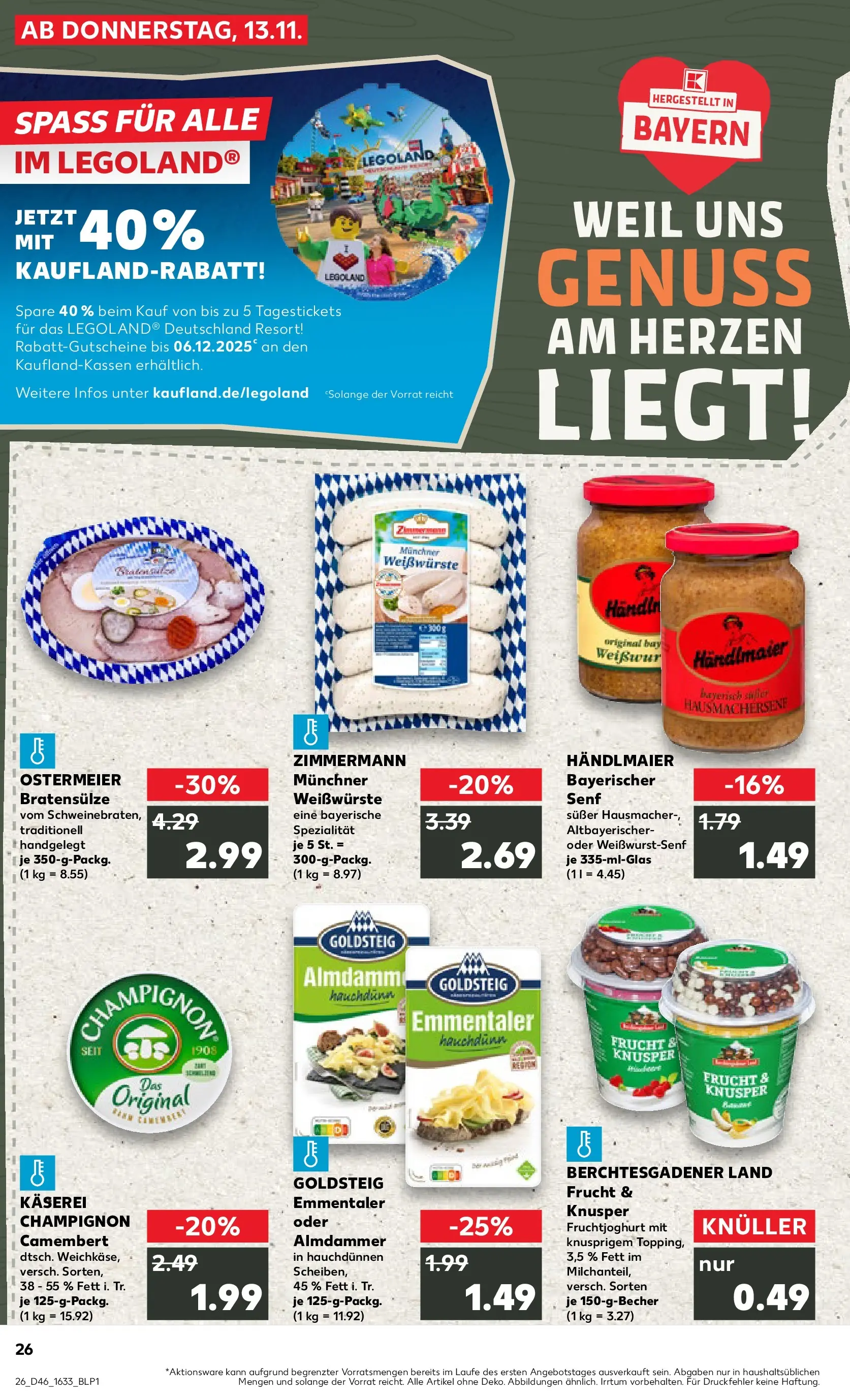 Prospekt Kaufland ab 12.11.2025 » Angebote Online zum Blättern | Seite: 26 | Produkte: Fruchtjoghurt