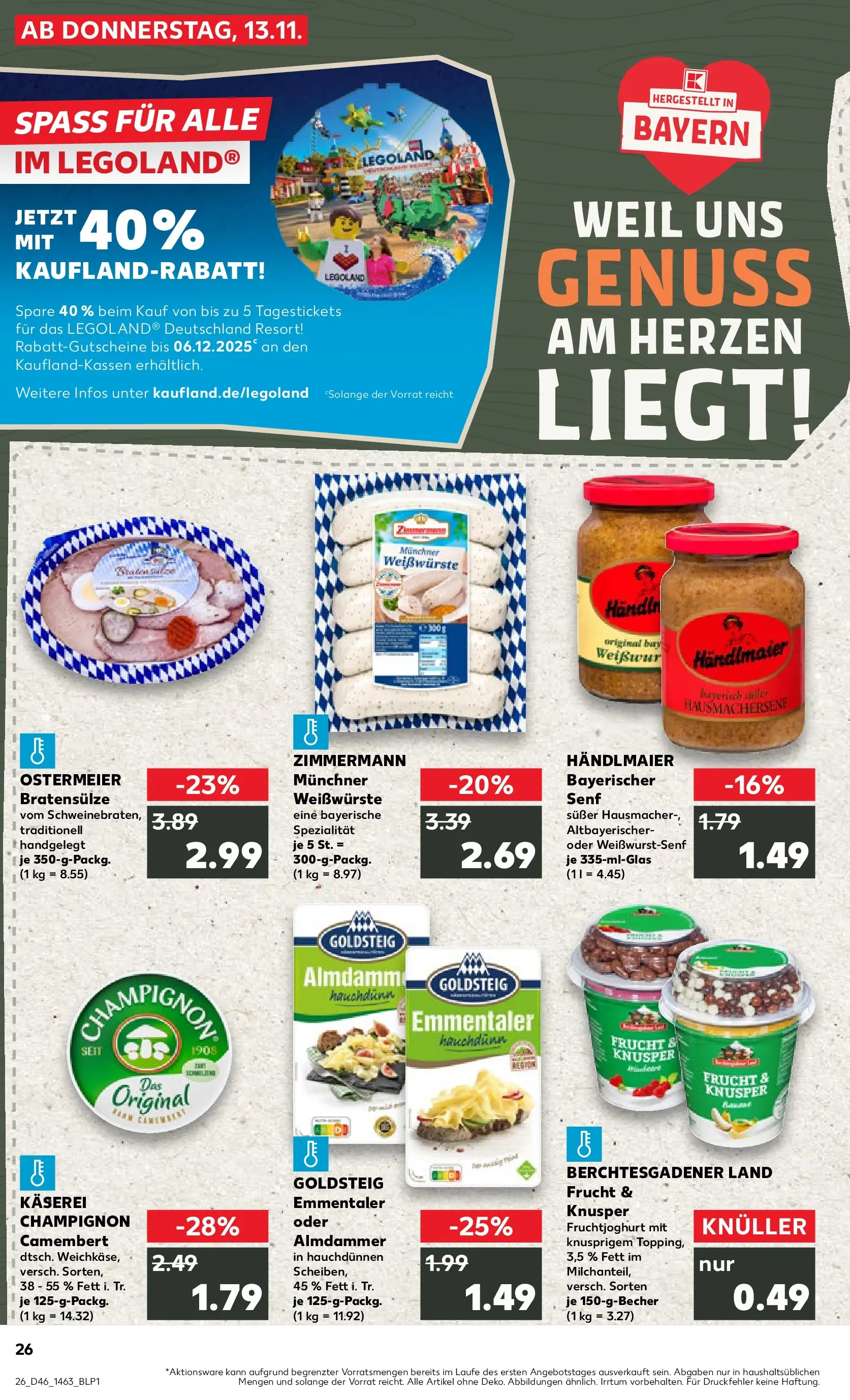 Prospekt Kaufland ab 13.11.2025 » Angebote Online zum Blättern | Seite: 26 | Produkte: Fruchtjoghurt