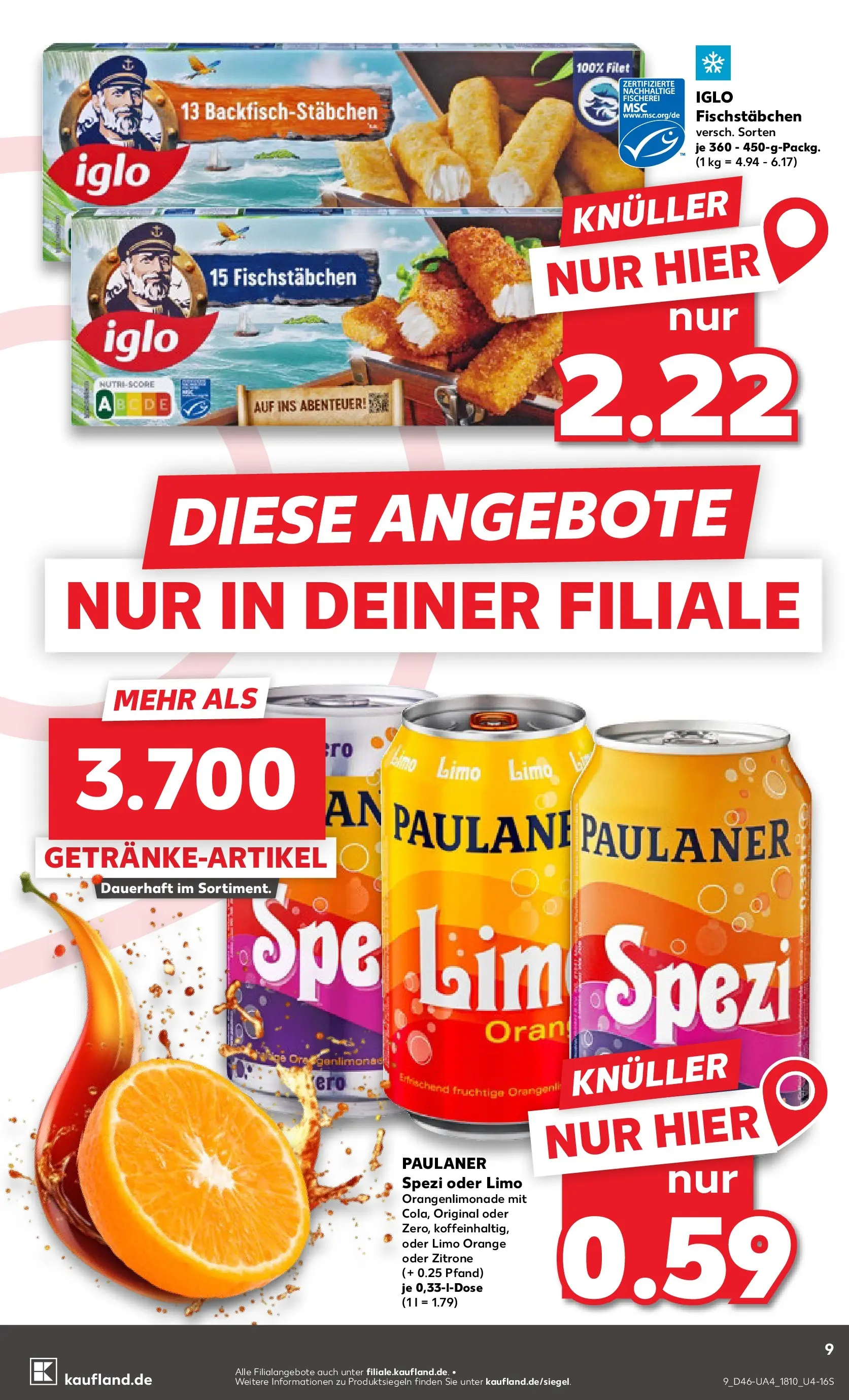Prospekt Kaufland ab 13.11.2025 » Angebote und Werbung Online | Seite: 9 | Produkte: Paulaner spezi, Iglo, Fischstabchen, Paulaner Prospekt Kaufland ab 13.11.2025 » Angebote Online zum Blättern | Seite: 9 | Produkte: Paulaner spezi, Iglo, Fischstabchen, Paulaner