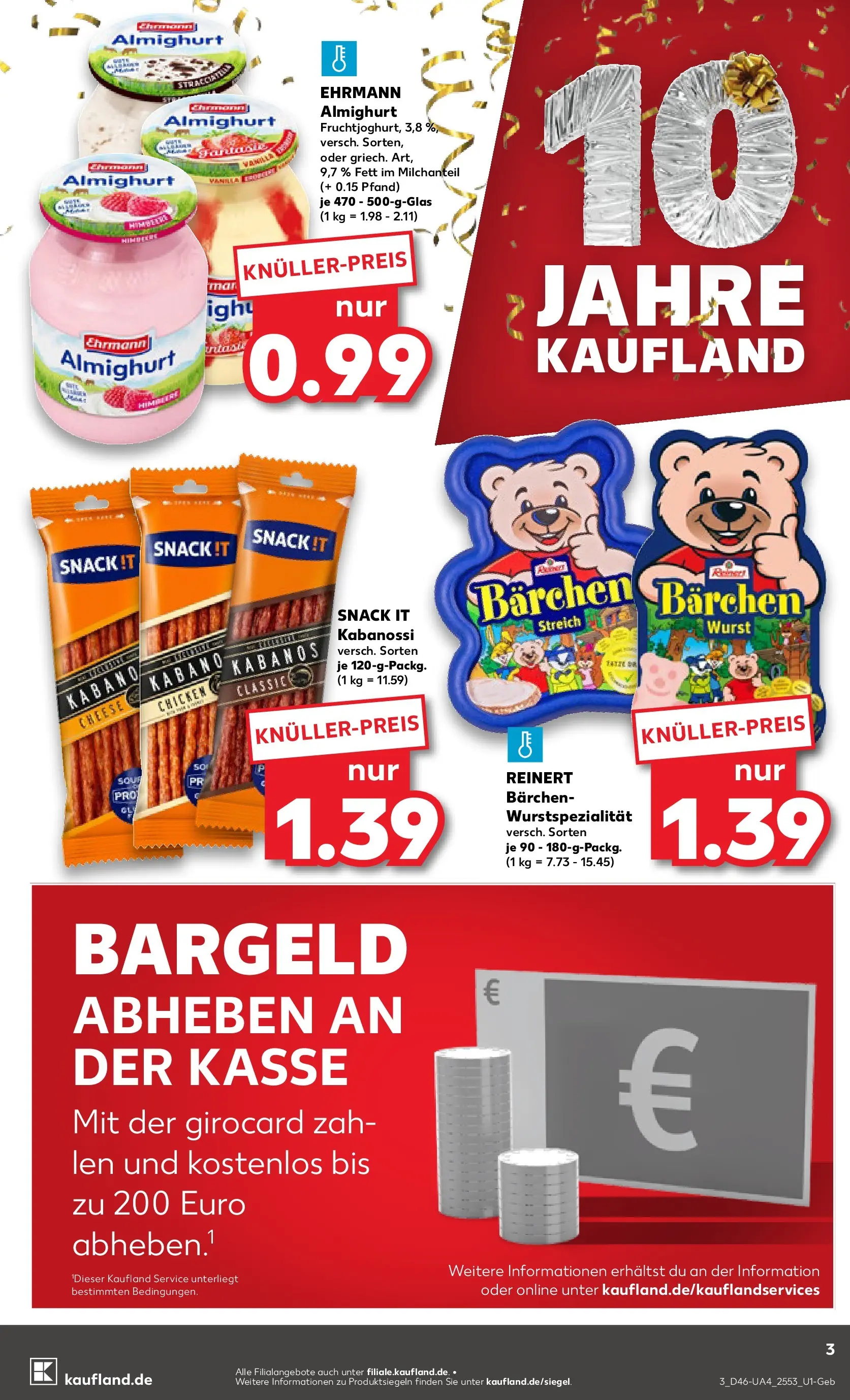 Prospekt Kaufland ab 13.11.2025 » Angebote und Werbung Online | Seite: 3 | Produkte: Ehrmann almighurt, Wurst, Himbeere Prospekt Kaufland ab 13.11.2025 » Angebote Online zum Blättern | Seite: 3 | Produkte: Ehrmann almighurt, Wurst, Himbeere