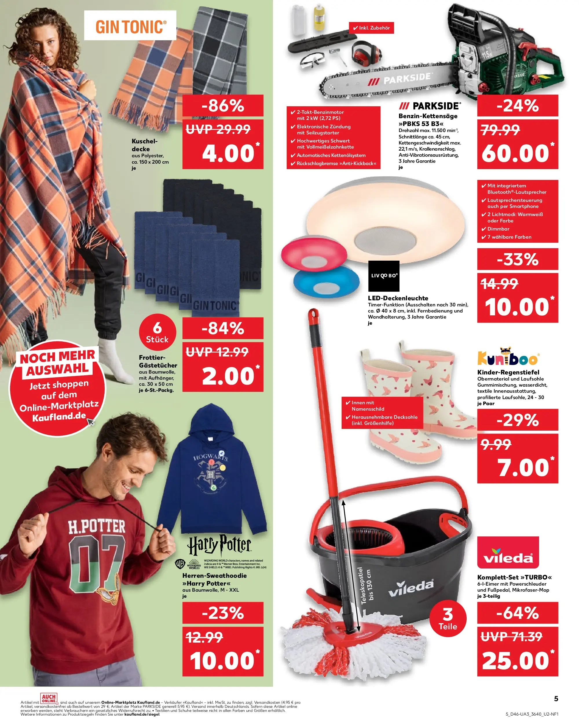 Prospekt Kaufland ab 12.11.2025 » Angebote Online zum Blättern | Seite: 5 | Produkte: Decke, Hoodie, Gin, Smartphone