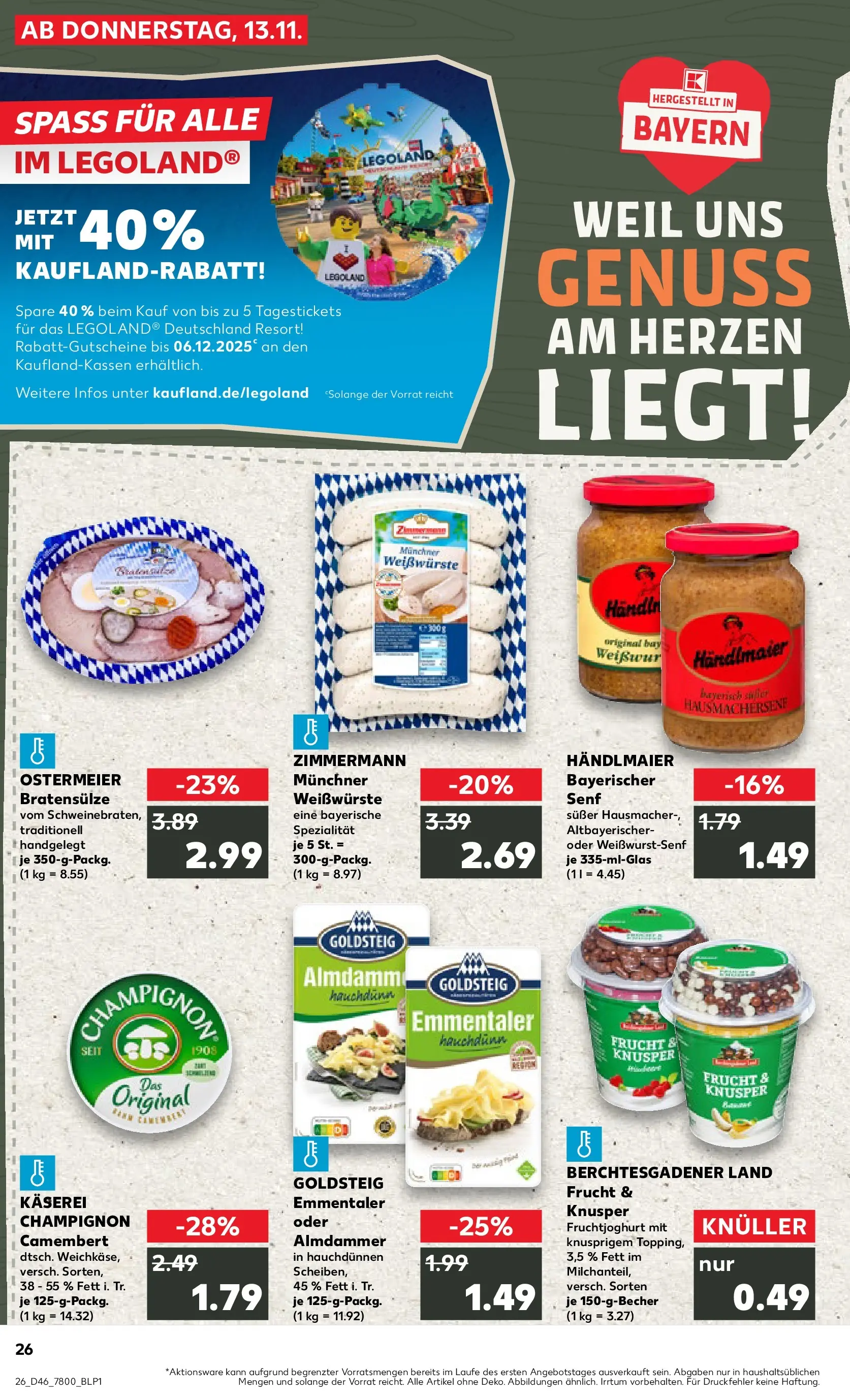 Prospekt Kaufland ab 13.11.2025 » Angebote Online zum Blättern | Seite: 26 | Produkte: Fruchtjoghurt