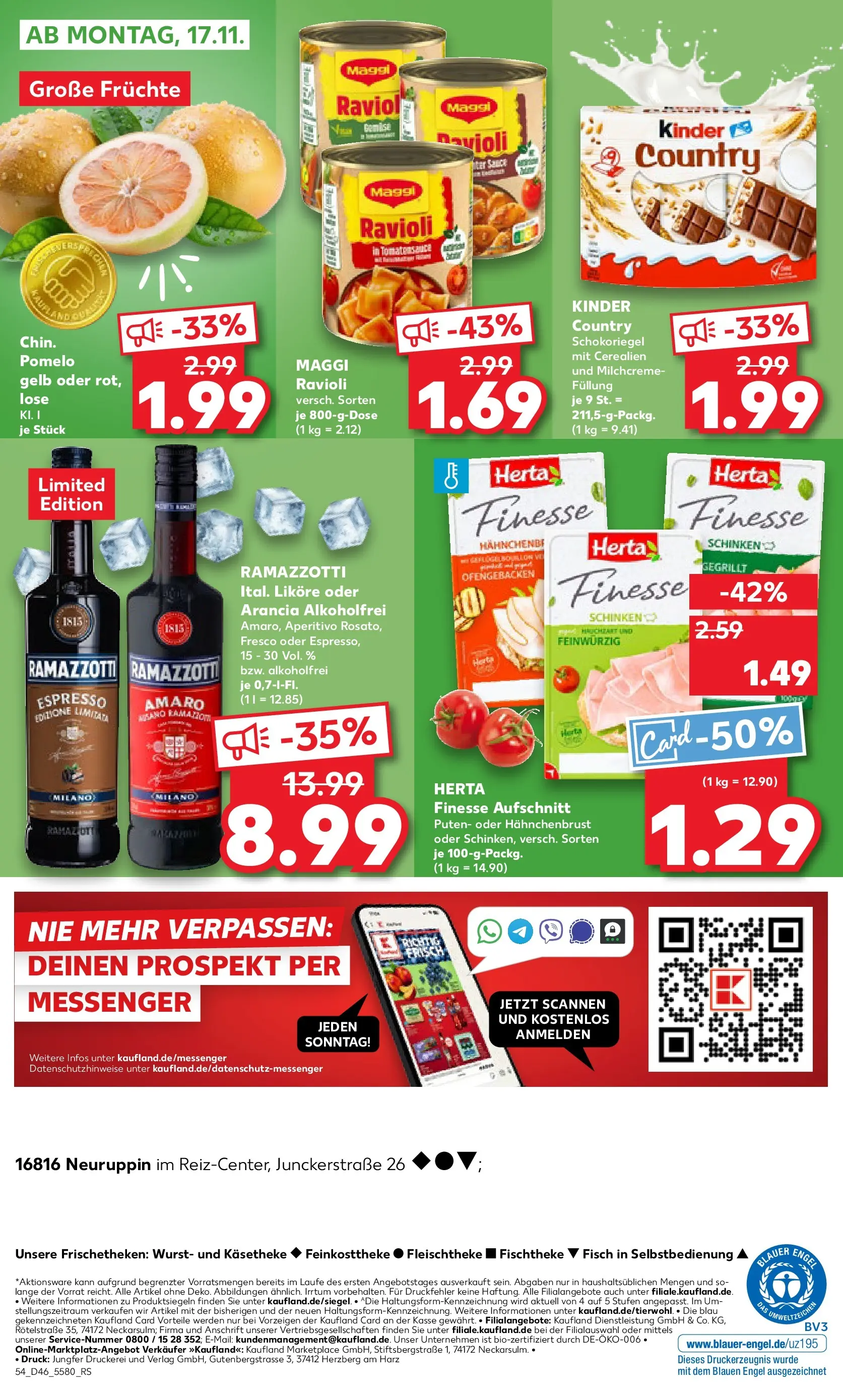 Prospekt Kaufland ab 13.11.2025 » Angebote Online zum Blättern | Seite: 54 | Produkte: Maggi, Wurst, Herta finesse, Hahnchenbrust