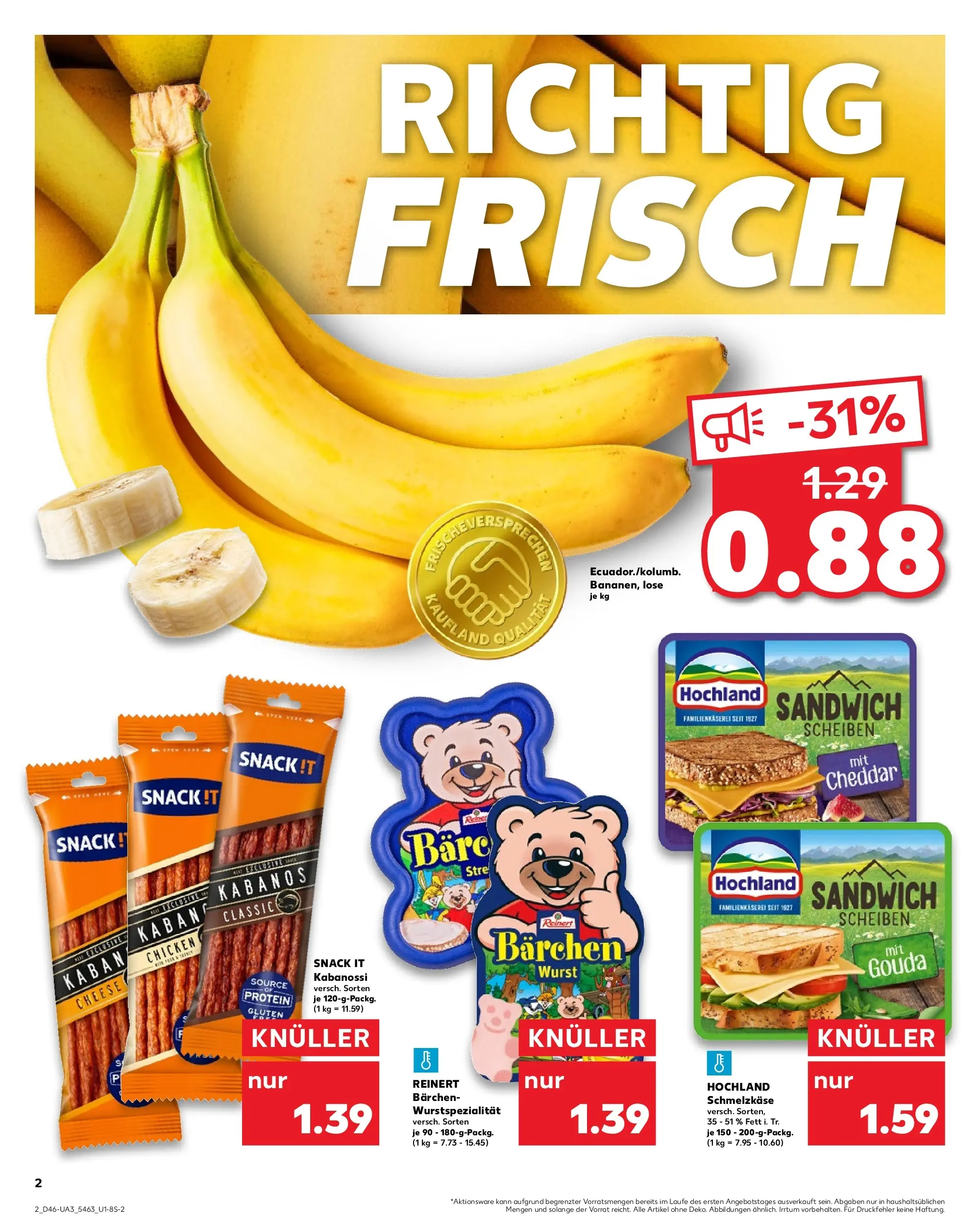 Prospekt Kaufland ab 13.11.2025 » Angebote und Werbung Online | Seite: 2 | Produkte: Gouda, Wurst Prospekt Kaufland ab 13.11.2025 » Angebote Online zum Blättern | Seite: 2 | Produkte: Gouda, Wurst