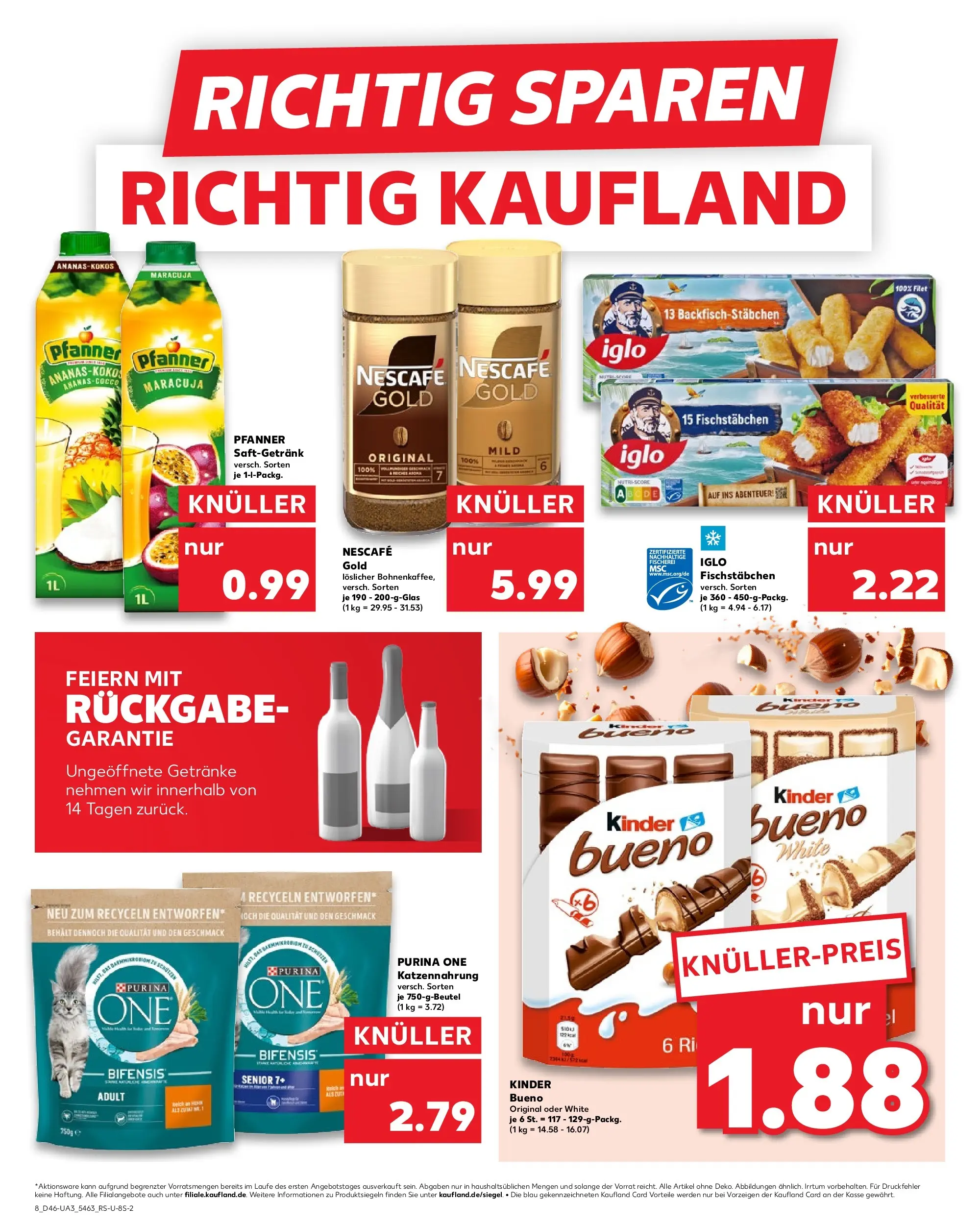 Prospekt Kaufland ab 13.11.2025 » Angebote und Werbung Online | Seite: 8 | Produkte: Purina one, Nescafe, Iglo, Nescafe gold Prospekt Kaufland ab 13.11.2025 » Angebote Online zum Blättern | Seite: 8 | Produkte: Purina one, Nescafe, Iglo, Nescafe gold