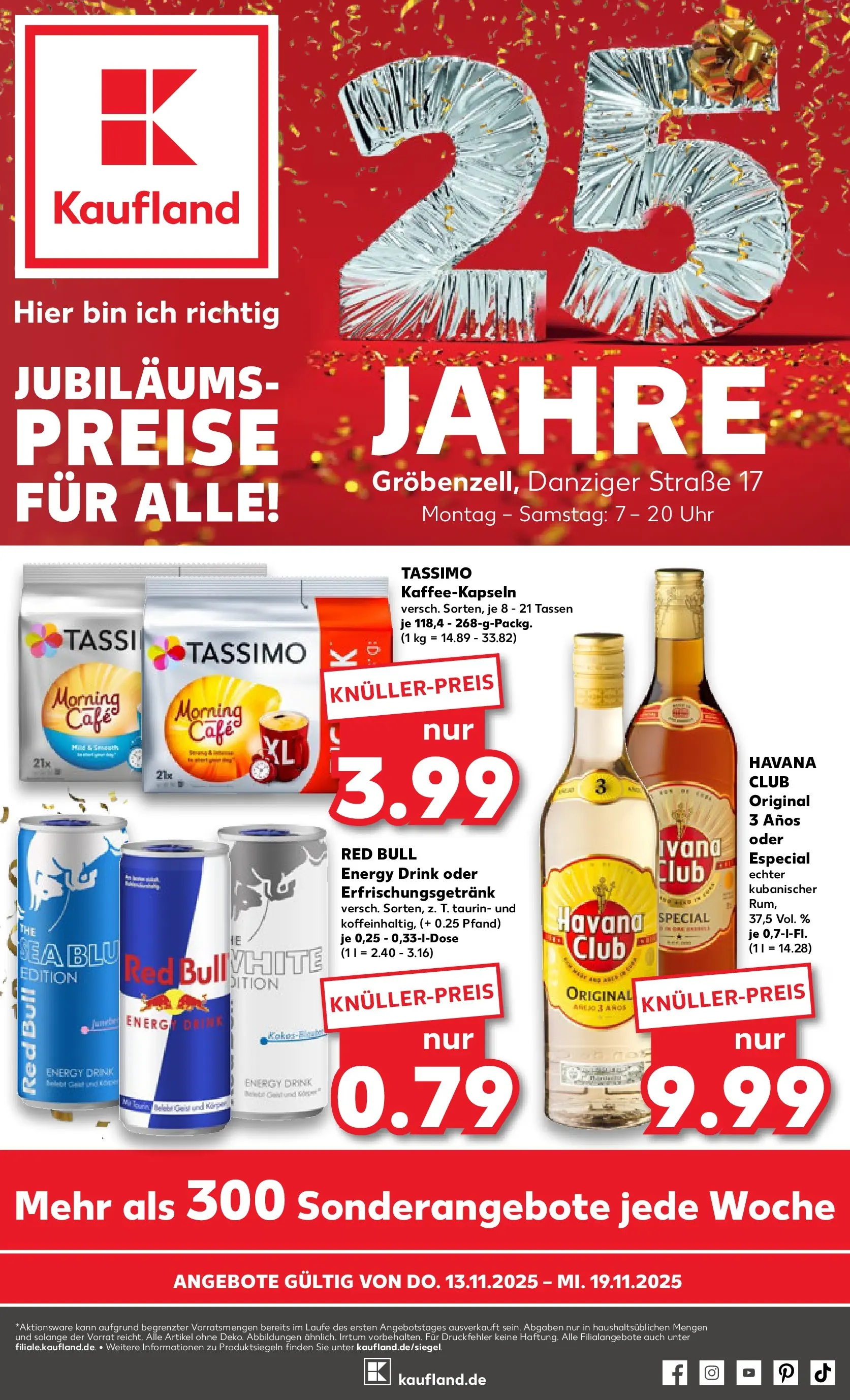 Prospekt Kaufland ab 12.11.2025 » Angebote Online zum Blättern | Seite: 1 | Produkte: Havana club, Energy, Rum, Uhr