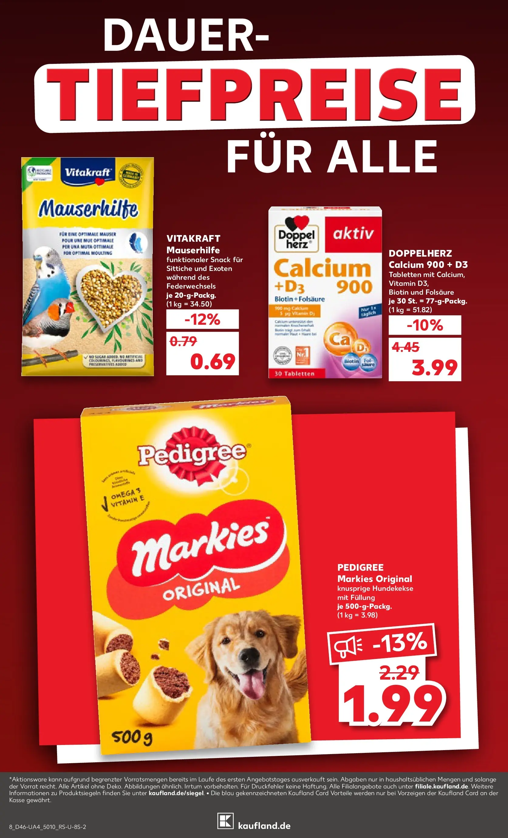Prospekt Kaufland ab 12.11.2025 » Angebote Online zum Blättern | Seite: 8 | Produkte: Pedigree