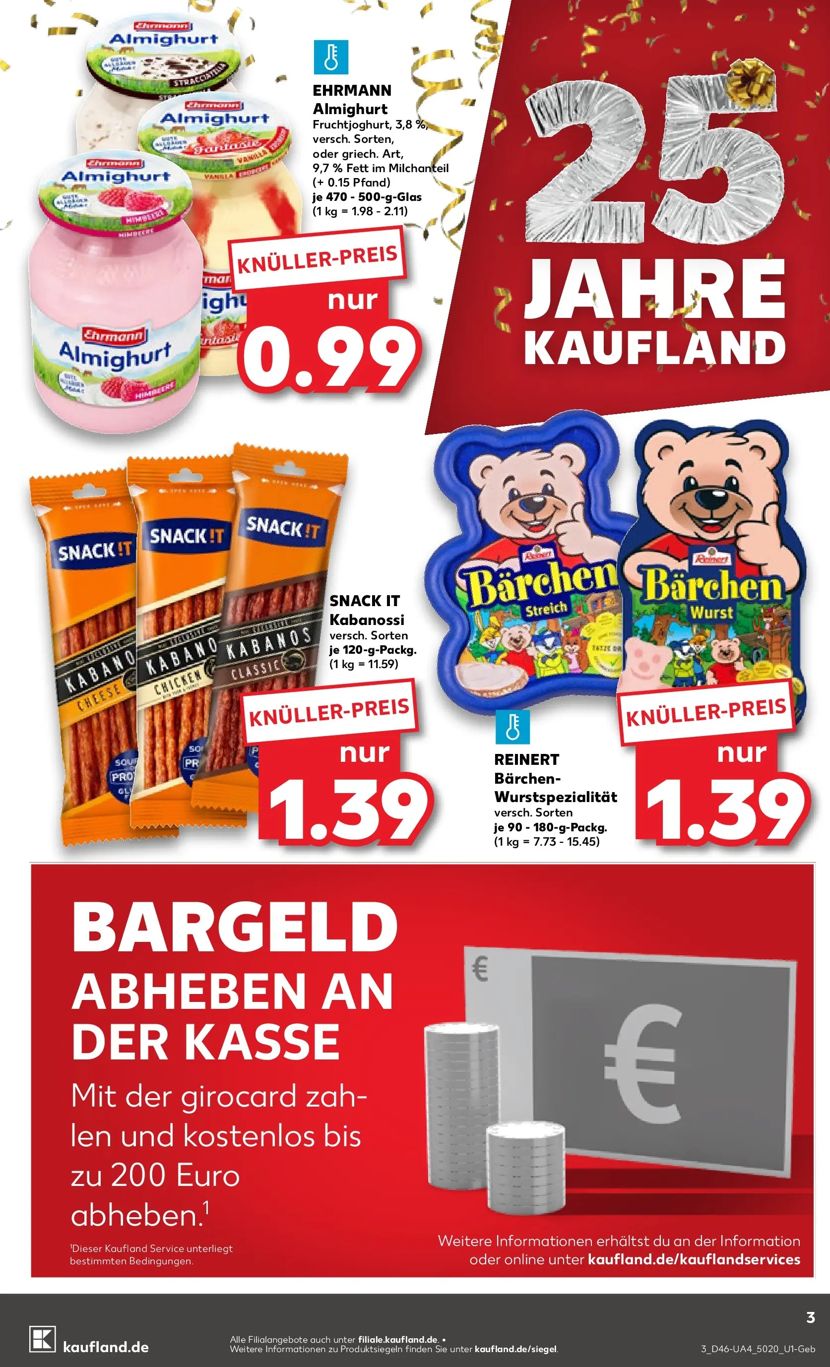 Prospekt Kaufland ab 12.11.2025 » Angebote Online zum Blättern | Seite: 3 | Produkte: Ehrmann almighurt, Wurst