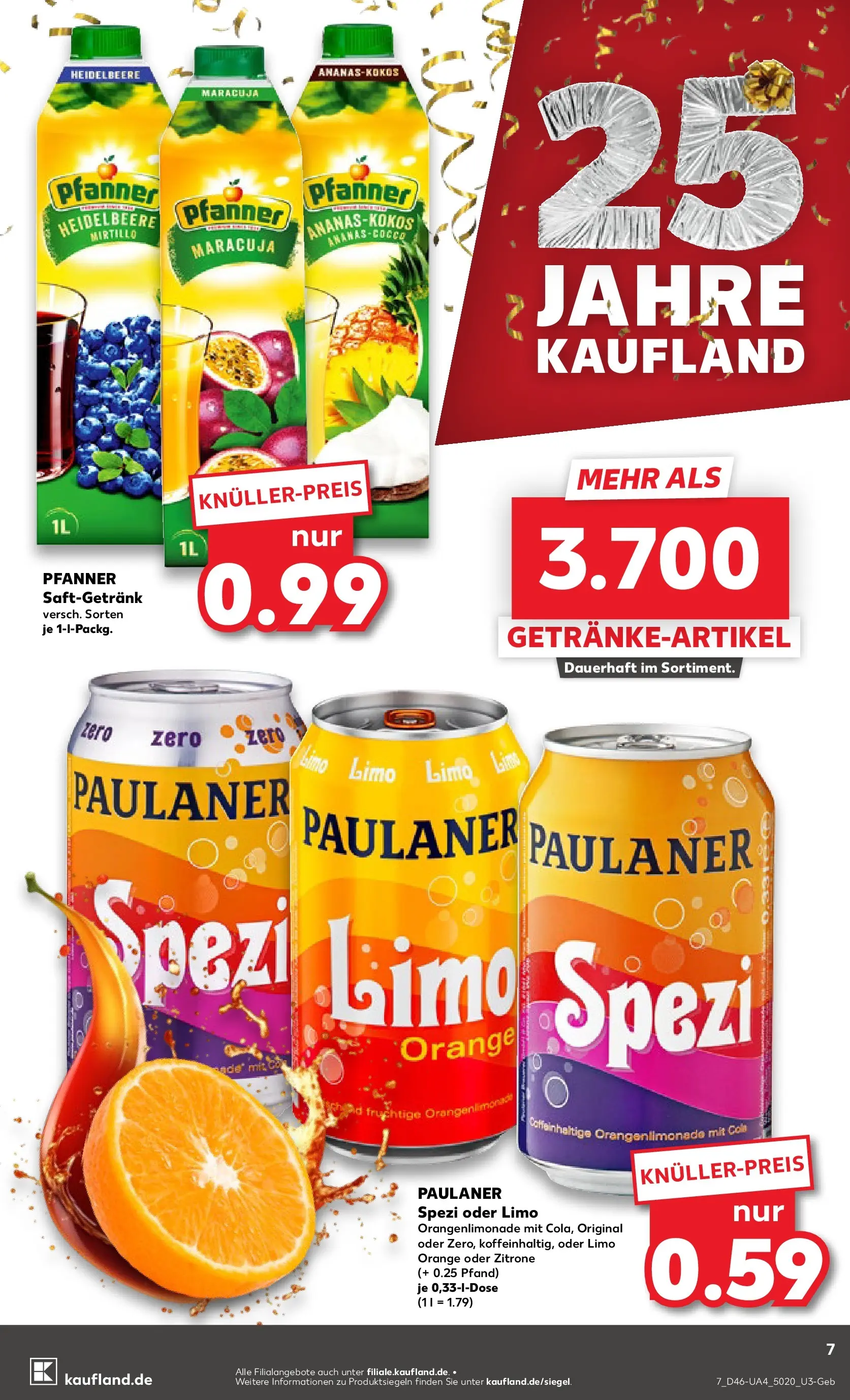 Prospekt Kaufland ab 12.11.2025 » Angebote Online zum Blättern | Seite: 7 | Produkte: Cola, Paulaner spezi, Zitrone, Paulaner