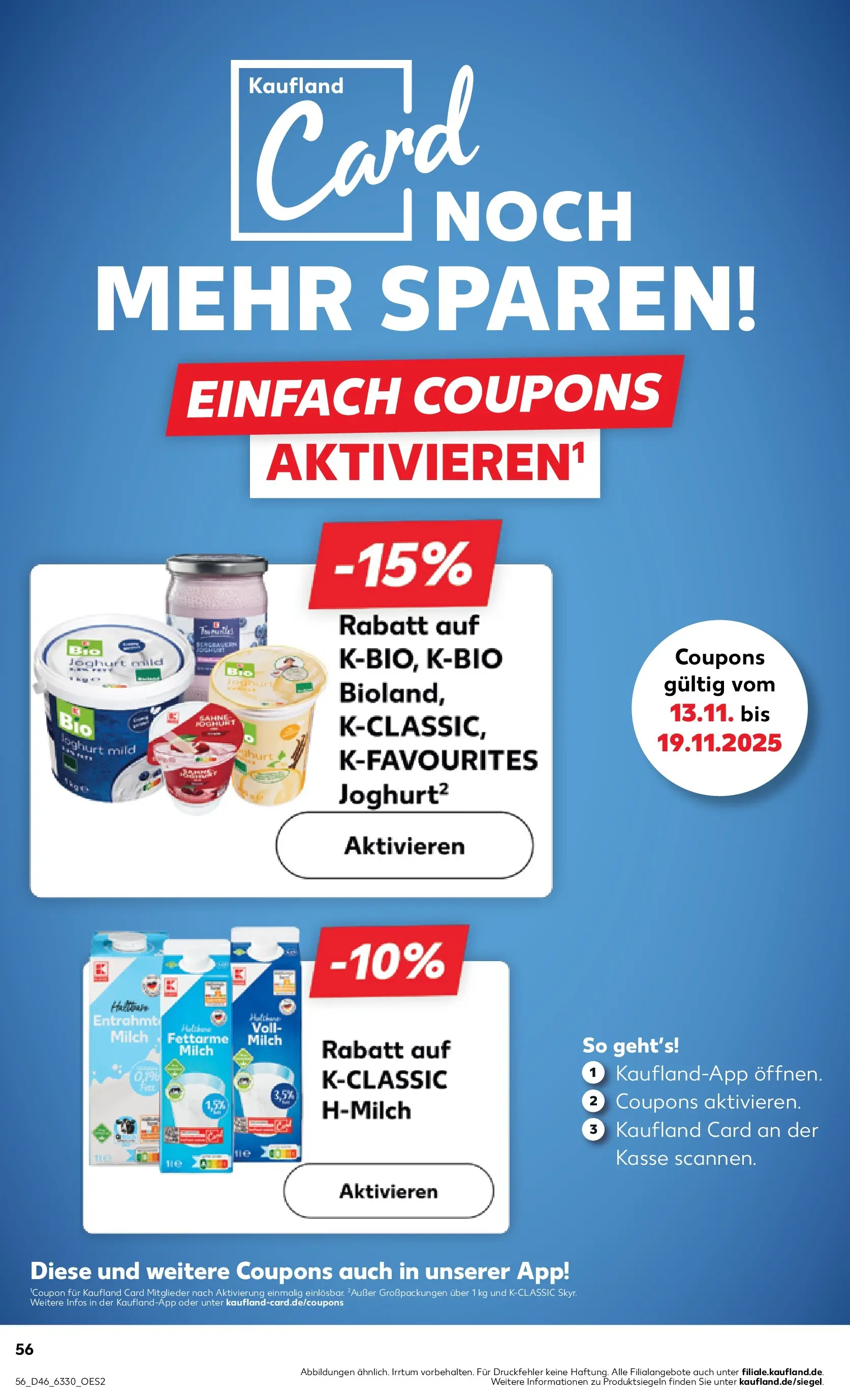 Prospekt Kaufland ab 13.11.2025 » Angebote und Werbung Online | Seite: 64 | Produkte: Milch, Joghurt Prospekt Kaufland ab 13.11.2025 » Angebote Online zum Blättern | Seite: 64 | Produkte: Milch, Joghurt