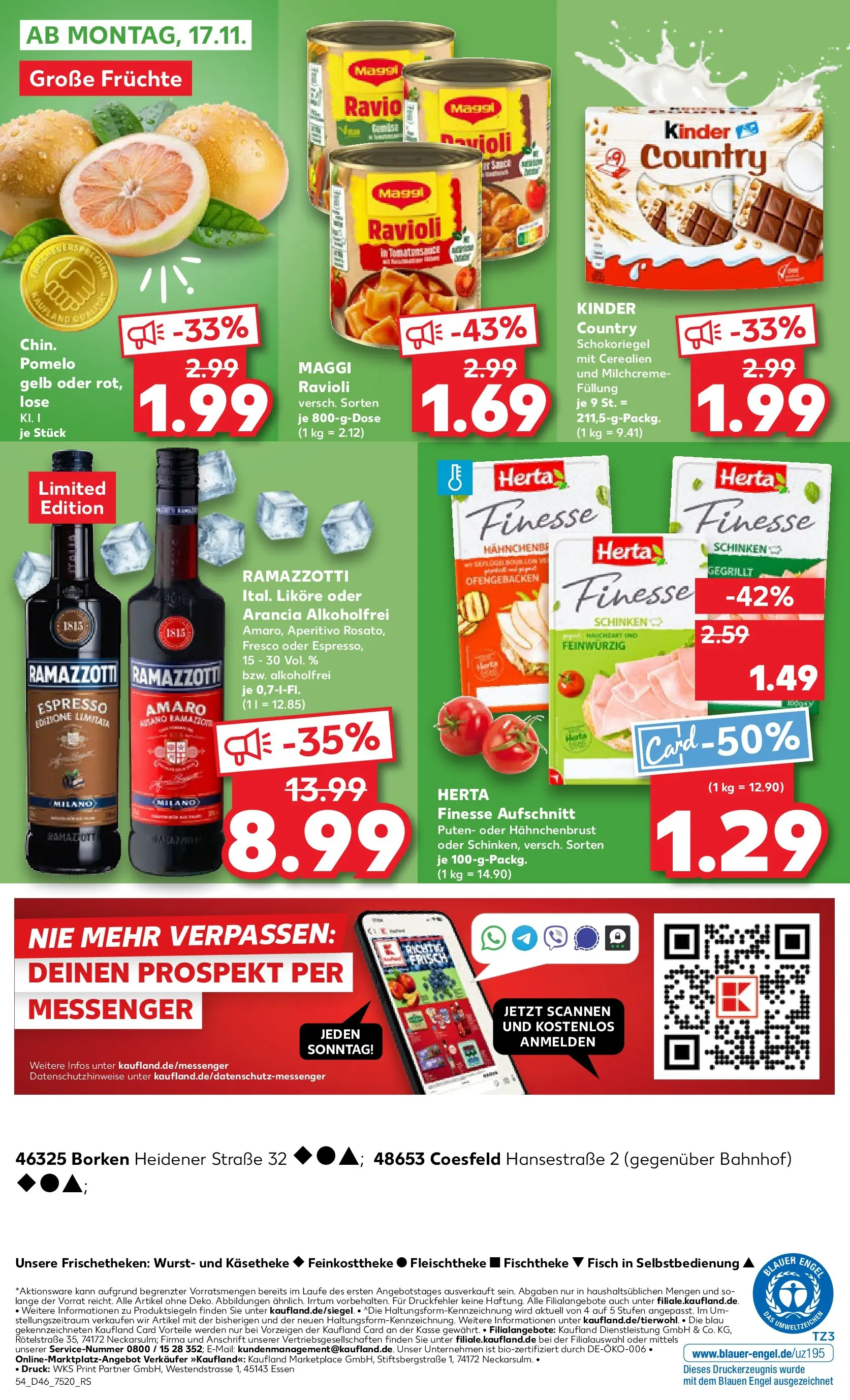 Prospekt Kaufland ab 13.11.2025 » Angebote Online zum Blättern | Seite: 54 | Produkte: Maggi, Wurst, Herta finesse, Hahnchenbrust