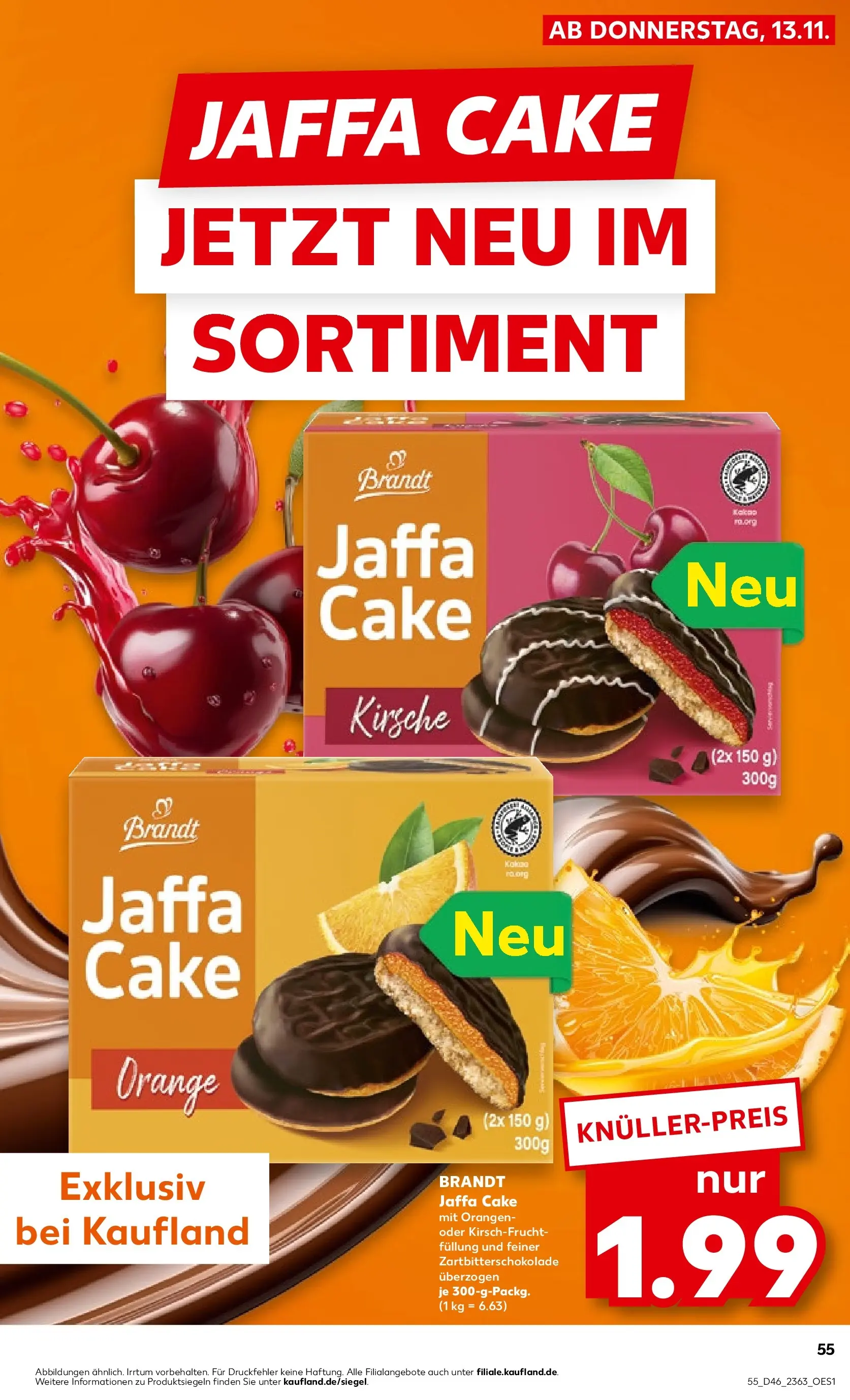 Prospekt Kaufland ab 13.11.2025 » Angebote und Werbung Online | Seite: 63 | Produkte: Orangen Prospekt Kaufland ab 13.11.2025 » Angebote Online zum Blättern | Seite: 63 | Produkte: Orangen