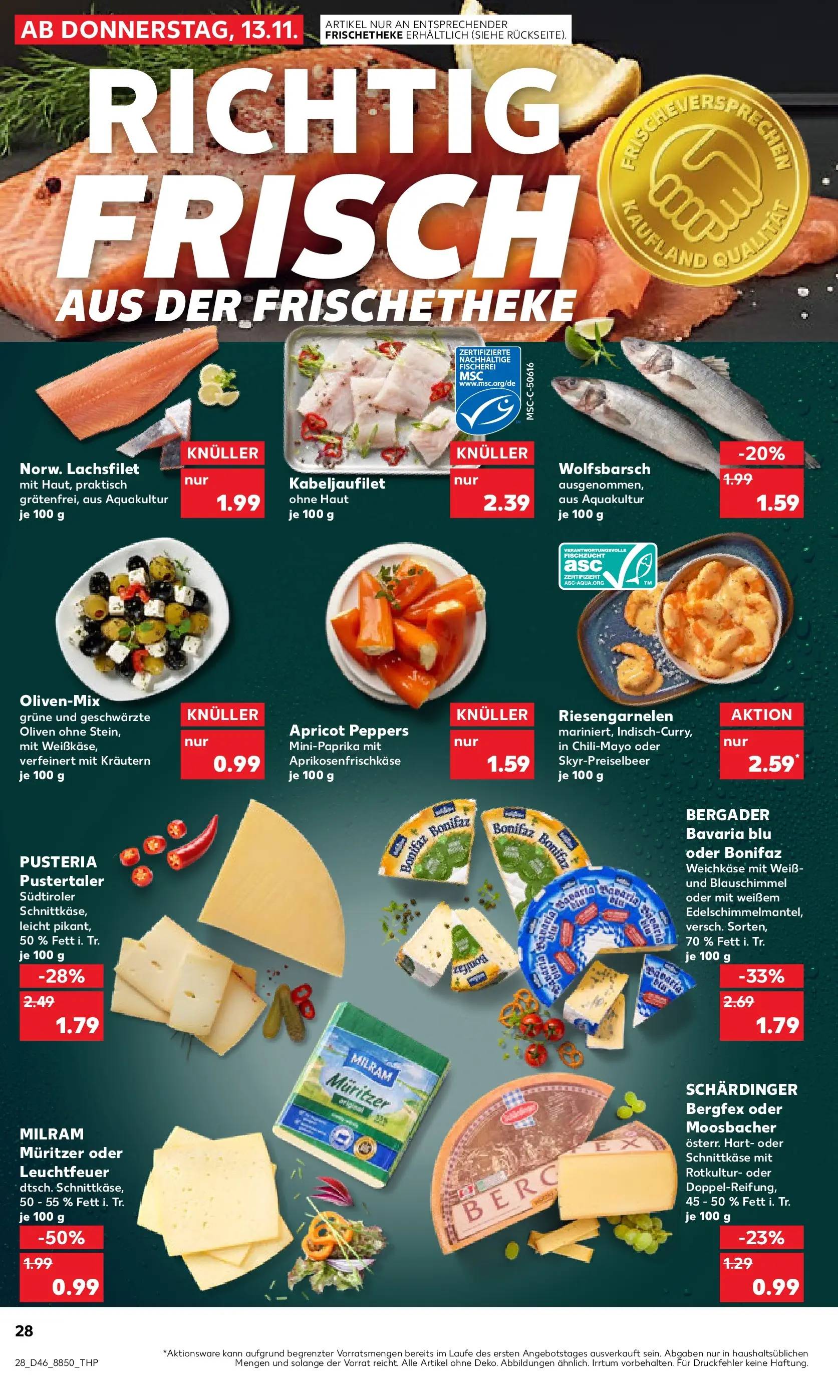 Prospekt Kaufland ab 13.11.2025 » Angebote Online zum Blättern | Seite: 28 | Produkte: Milram