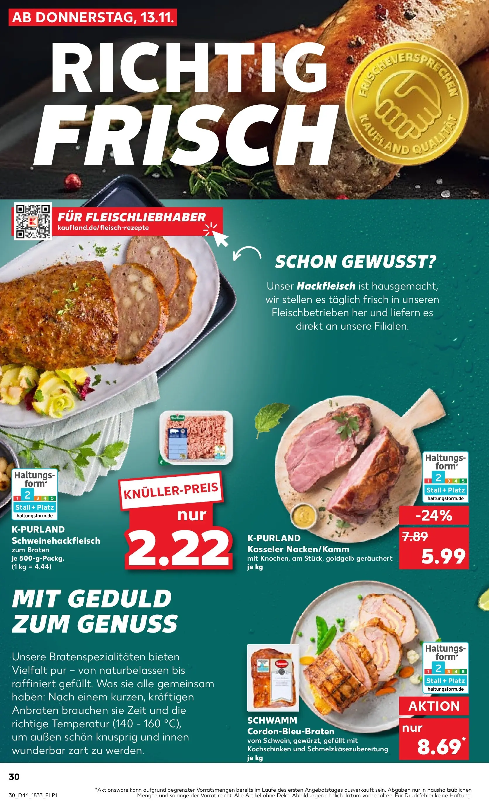 Prospekt Kaufland ab 13.11.2025 » Angebote und Werbung Online | Seite: 38 | Produkte: Hackfleisch Prospekt Kaufland ab 13.11.2025 » Angebote Online zum Blättern | Seite: 38 | Produkte: Hackfleisch