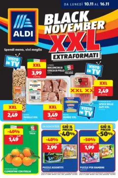 Anteprima del volantino Aldi - Black November valido a partire dal 09.11.2025