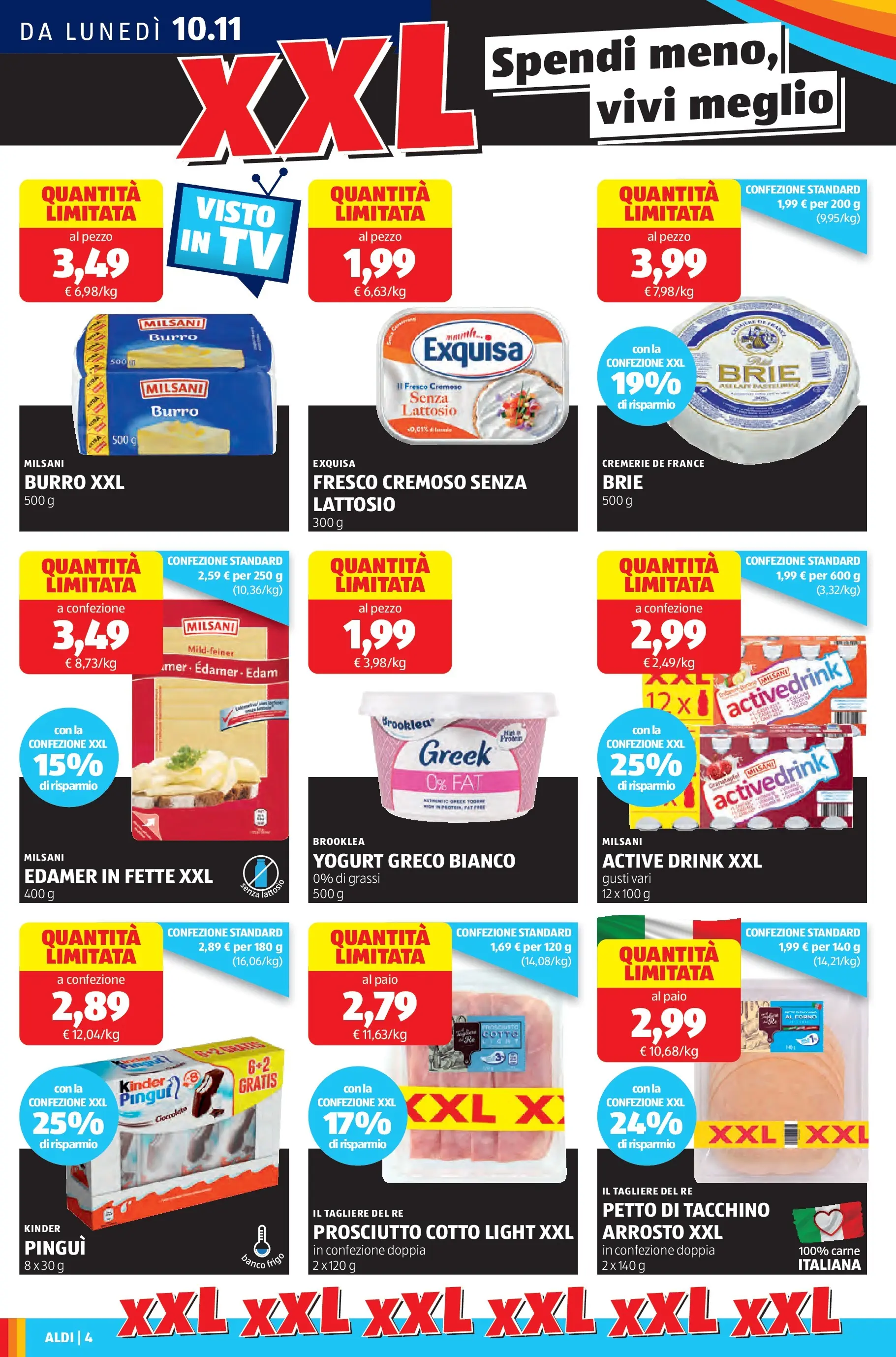 Nuovo Aldi - Black November dal 09/11/2025 > offerte anteprima 🛍️ | Pagina: 4 | Prodotti: Arrosto, Yogurt, TV, Tagliere