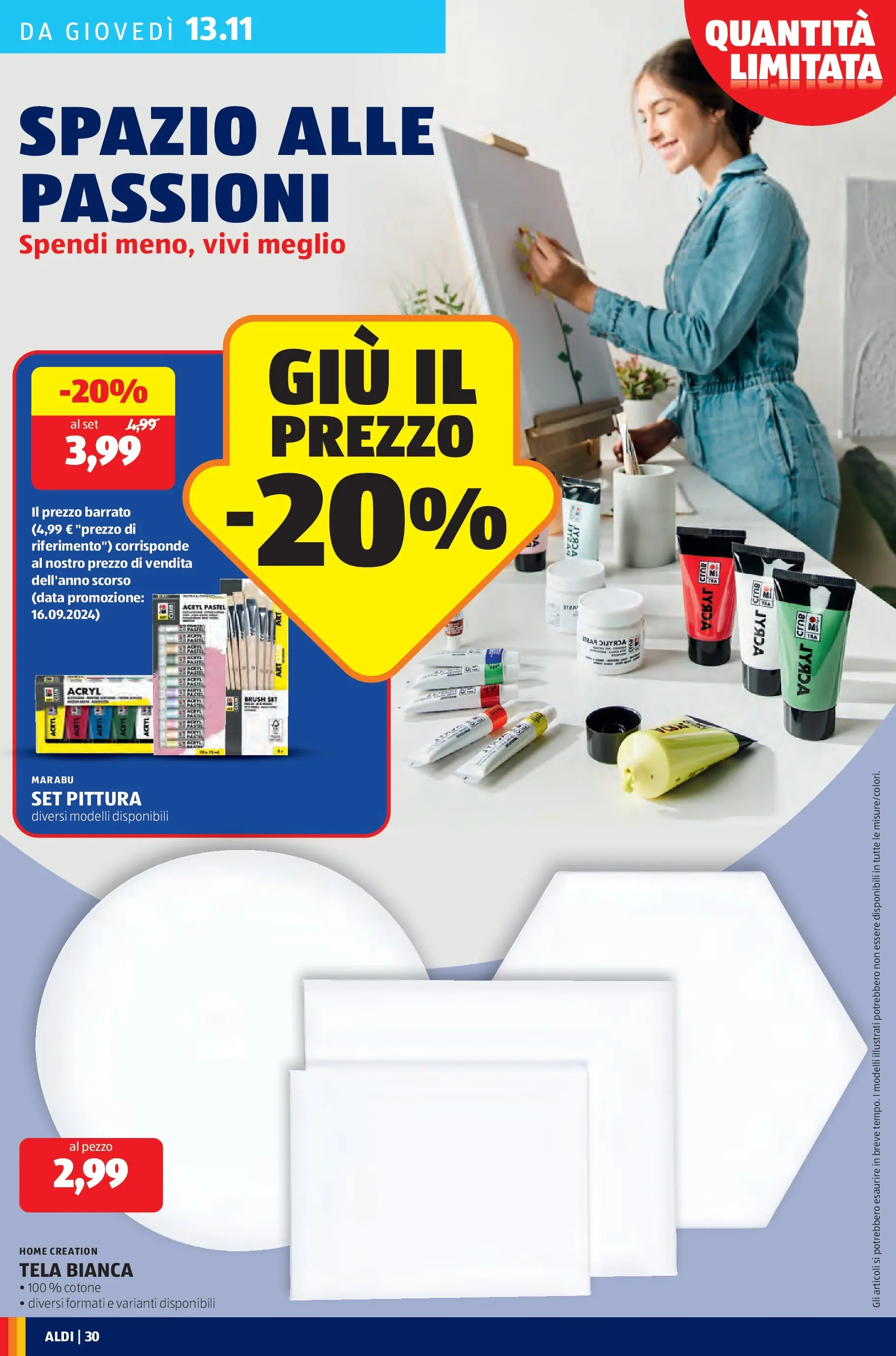 Nuovo Aldi - Black November dal 09/11/2025 > offerte anteprima 🛍️ | Pagina: 30 | Prodotti: Data, Pittura