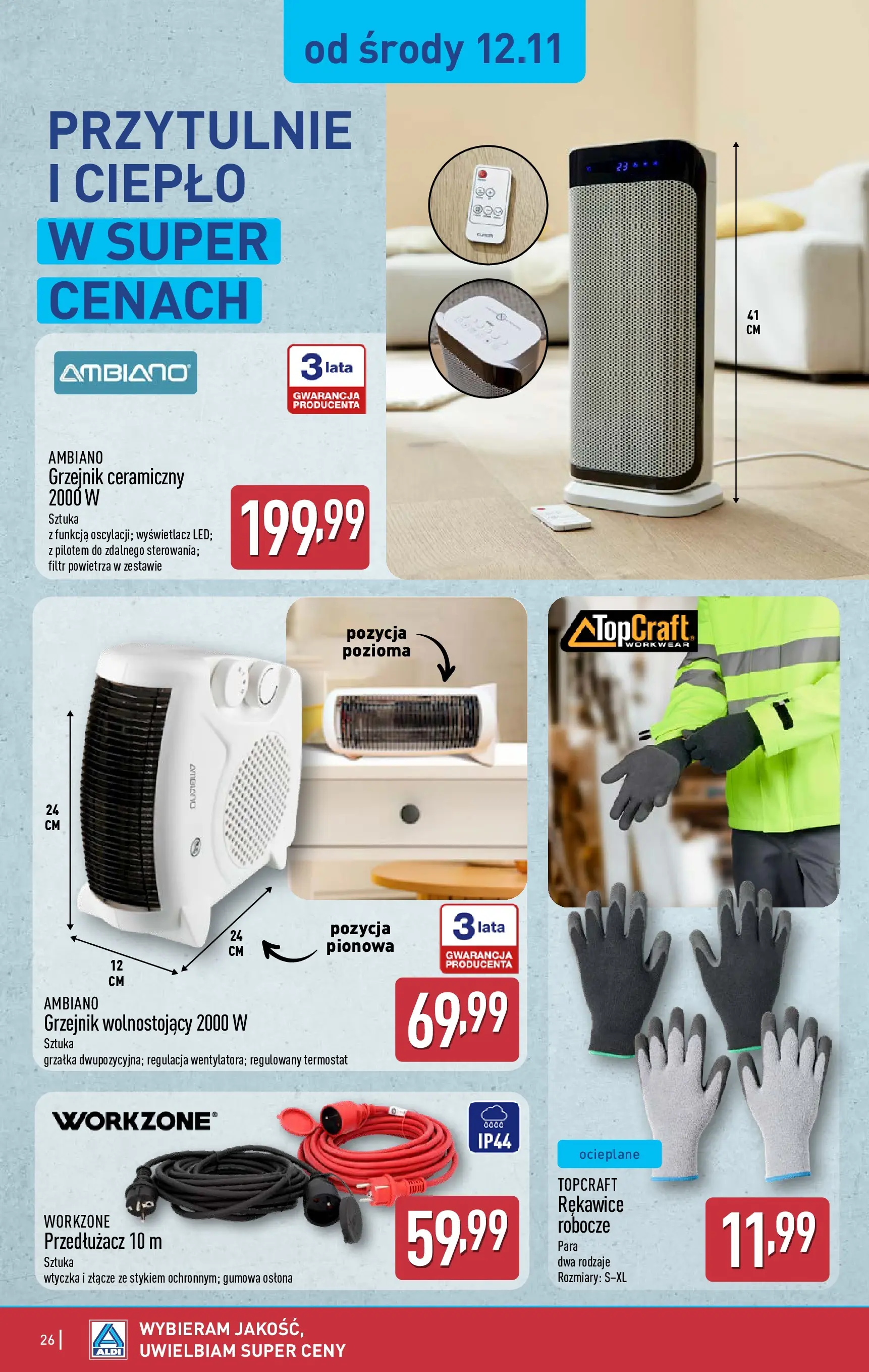 Aldi Gazetka od 10.11.2025 - Ulotka PDF, promocje | Strona: 26 | Produkty: Złącze, Przedłużacz