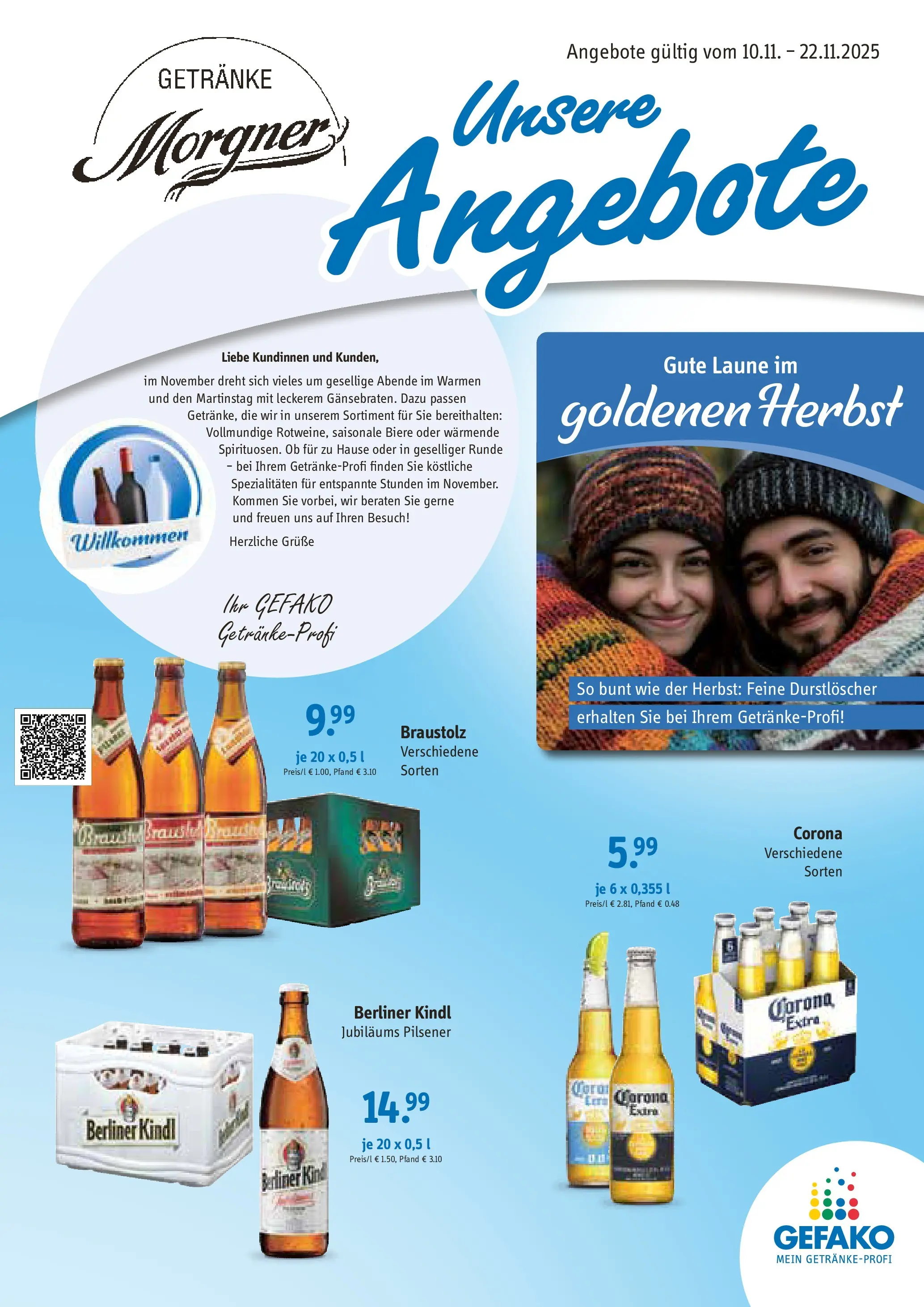 Entdecke - Getränke Morgner: Angebote (ab 09.11.2025) zum Blättern | Seite: 1 | Produkte: Berliner, Durstloscher