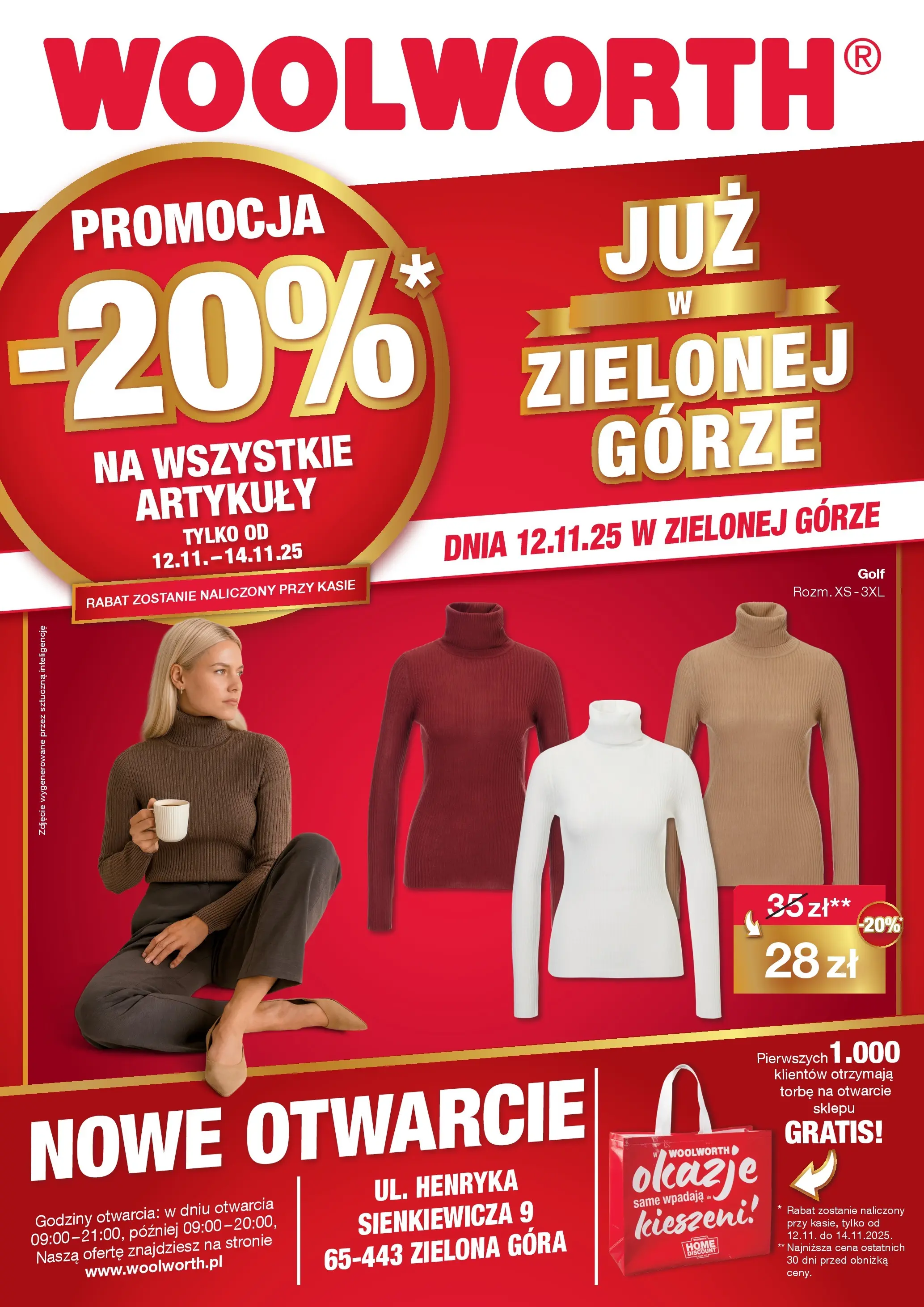 Woolworth Gazetka - Już w Zielona Góra od (12.11.2025 - 14.11.2025) | Strona: 1