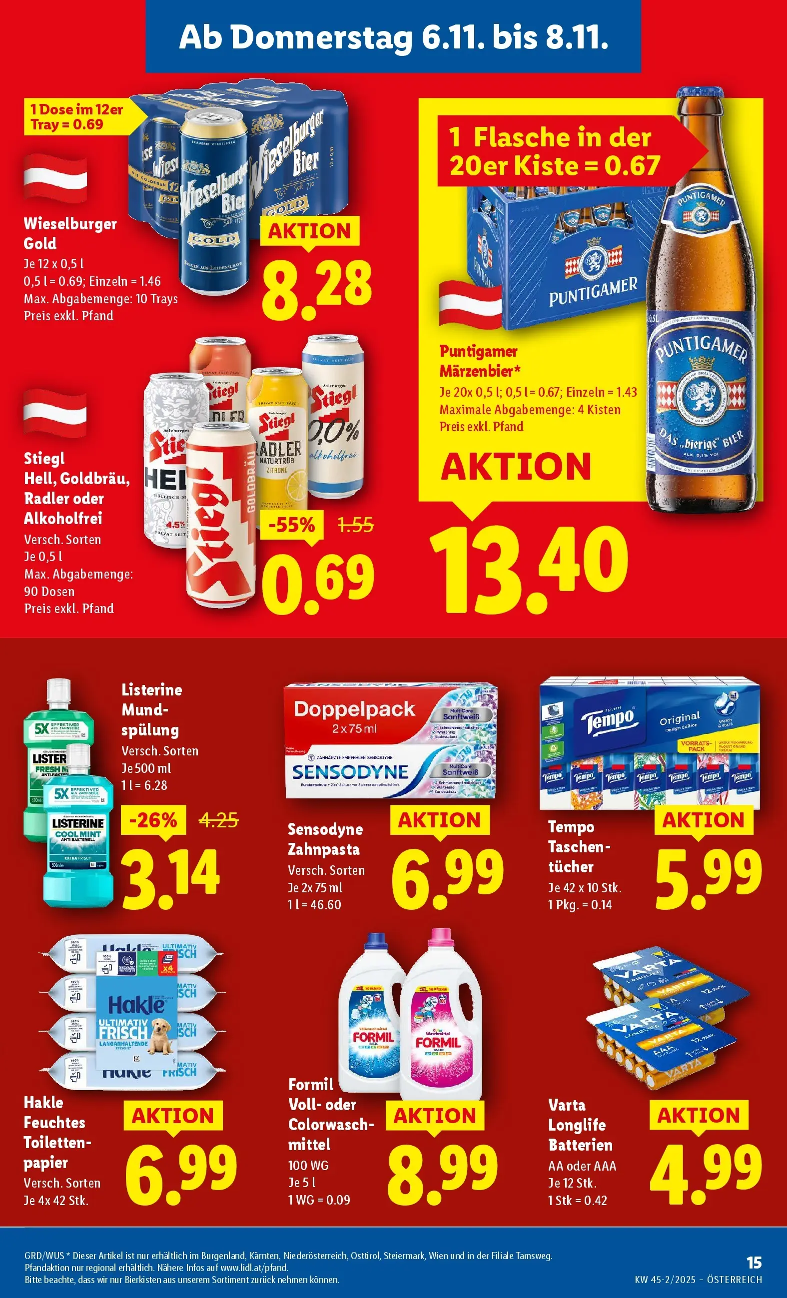 Lidl Flugblatt - Fohnsdorf, Neunkirchen, Graz ab 06.11.2025 - Angebote ab donnerstag | Seite: 17 | Produkte: Zitrone, Spülung, Bier, Zahnpasta