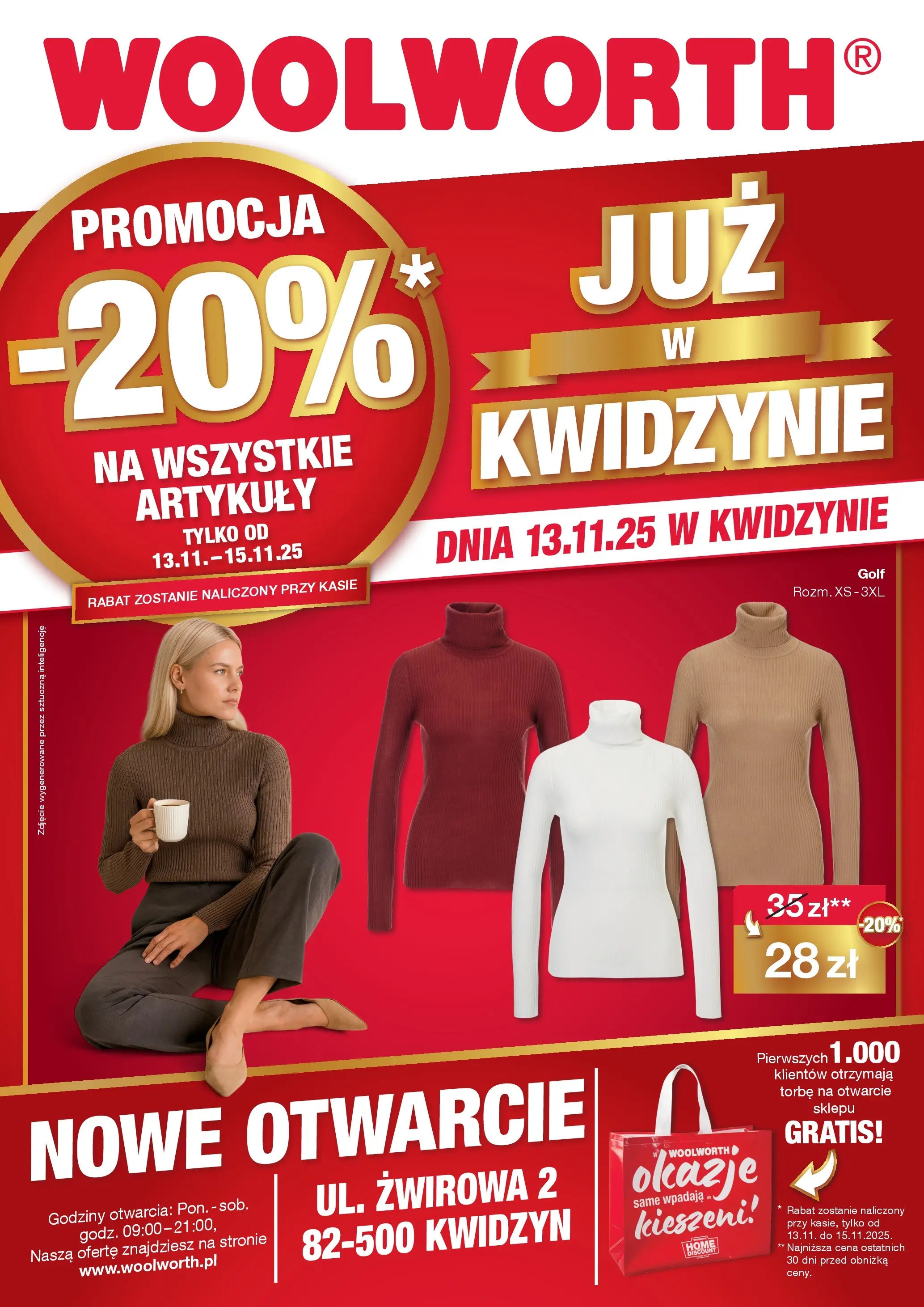 Woolworth Gazetka - Już w Kwidzyn od (13.11.2025 - 15.11.2025) | Strona: 1